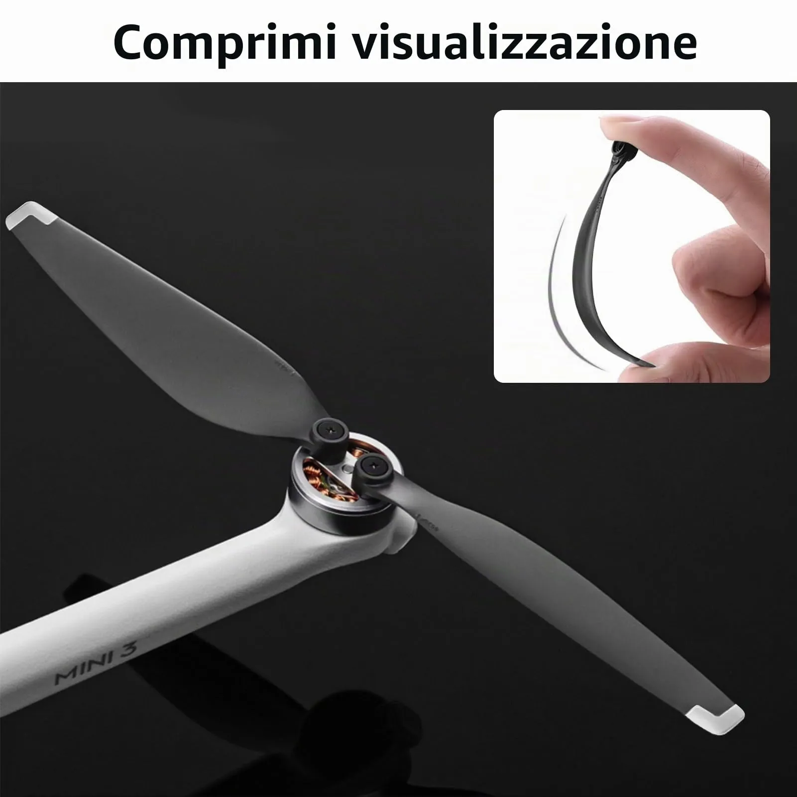 Bocguy 16 Pcs Drone Eliche Mini 3, Eliche per Mini 3 Accessori Sostituzione Drone con 24 Viti & 2 Cacciavite, Basso Rumore & Stabile (Argento) - immagine 4