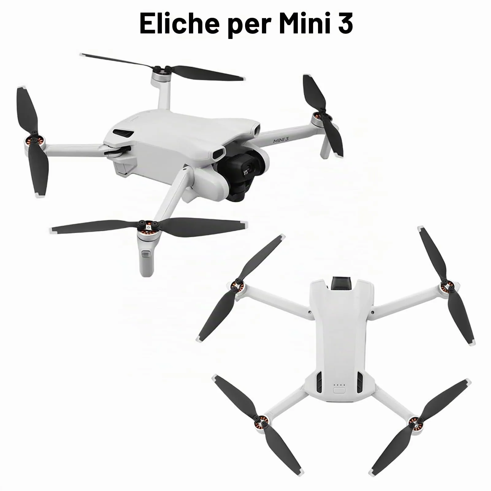 Bocguy 16 Pcs Drone Eliche Mini 3, Eliche per Mini 3 Accessori Sostituzione Drone con 24 Viti & 2 Cacciavite, Basso Rumore & Stabile (Argento) - immagine 5