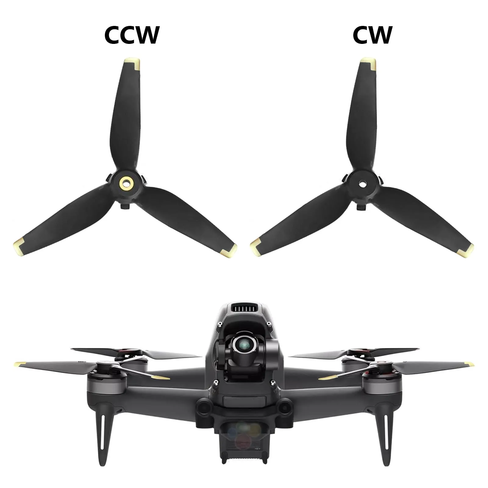 Bocguy FPV Eliche, 4 Pcs Drone FPV 5328S Eliche mit Design di Installazione Rapida, Accessori per FPV Elica per Sostituzione Drone, Elica a Basso Rumore & a Stabile (Oro) - immagine 4
