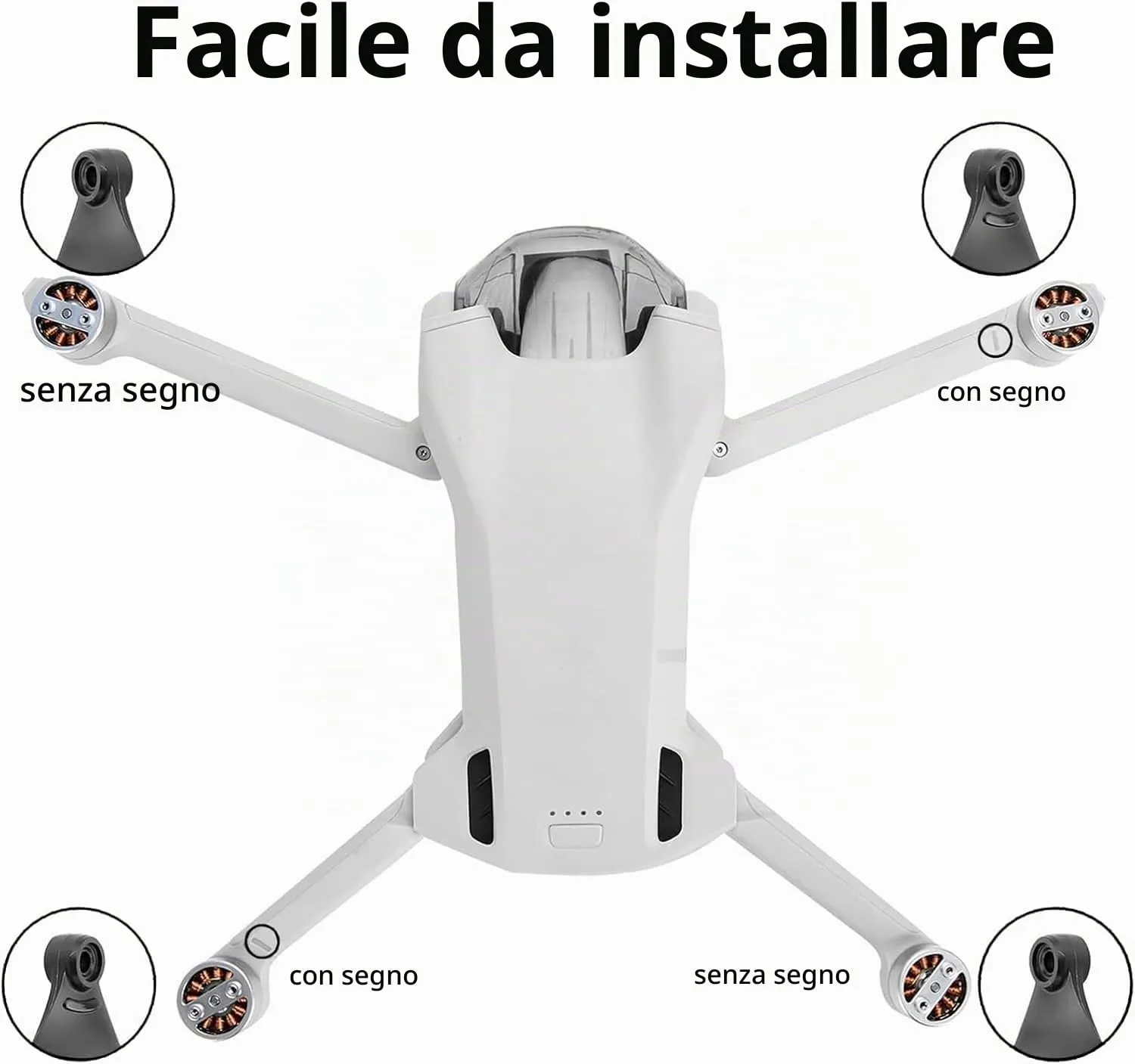 Bocguy 16 Pcs Drone Eliche Mini 3, Eliche per Mini 3 Accessori Sostituzione Drone con 24 Viti & 2 Cacciavite, Basso Rumore & Stabile (Oro) - immagine 2