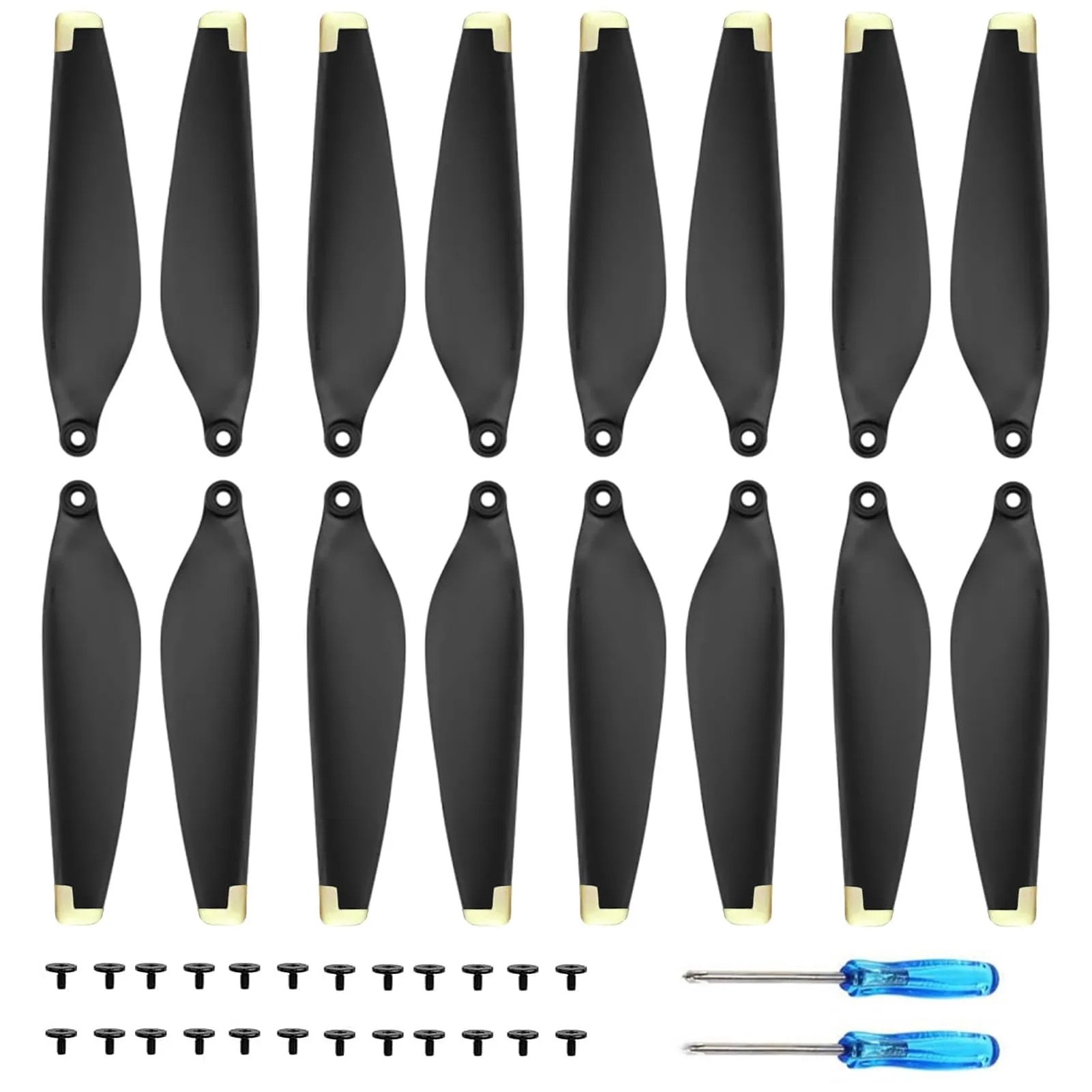 Bocguy Mini elica 3/4 Pro, 16 pezzi di ricambio per DJI Mini 3/4 Pro (oro) - immagine 1