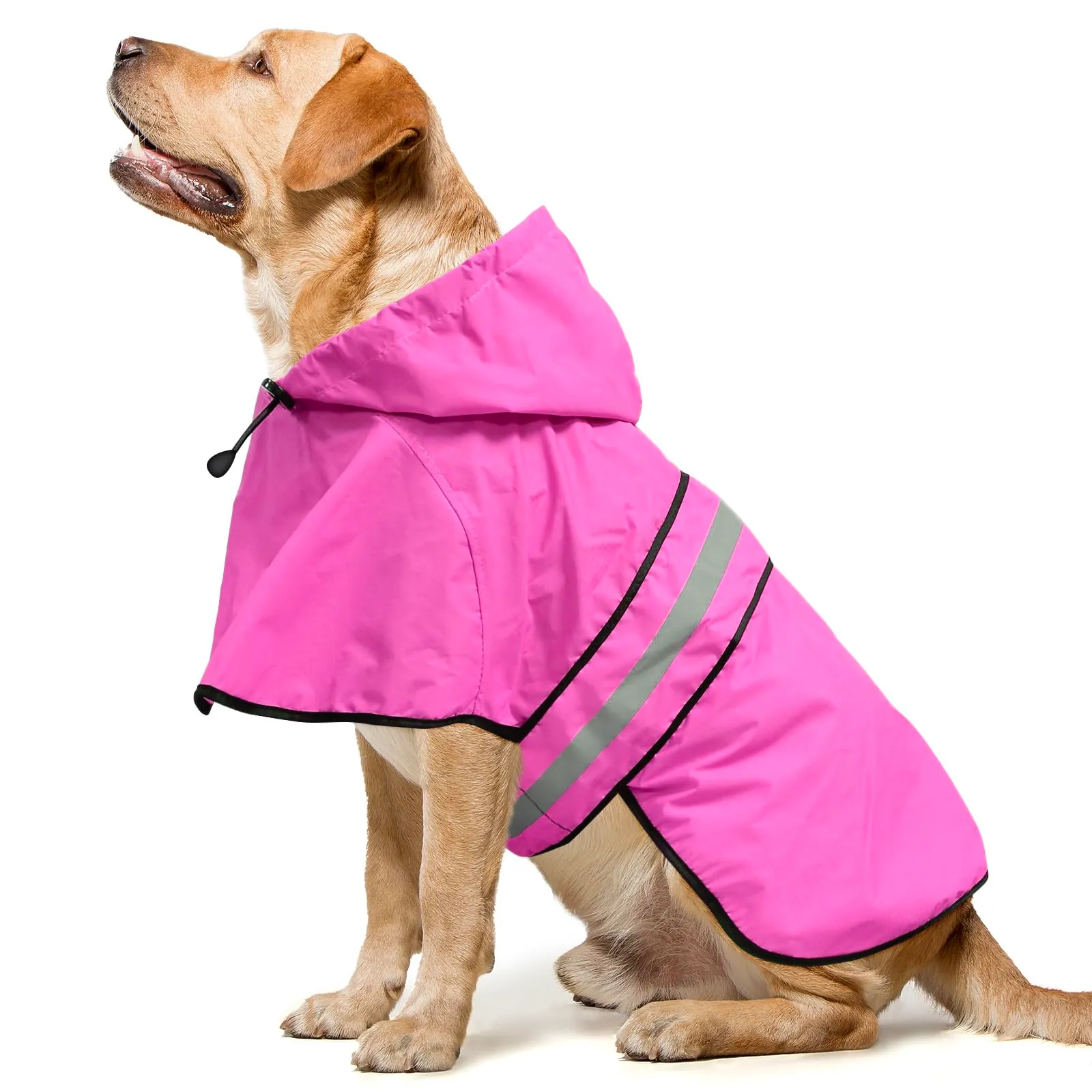 Domagiker Impermeabili per Cani - Impermeabili con Cappuccio per Cani, Cappotto Impermeabile per Cani Regolabile Riflettente, Giacca Impermeabile Antivento per Cani Poncho Impermeabile per Animali per - immagine 1
