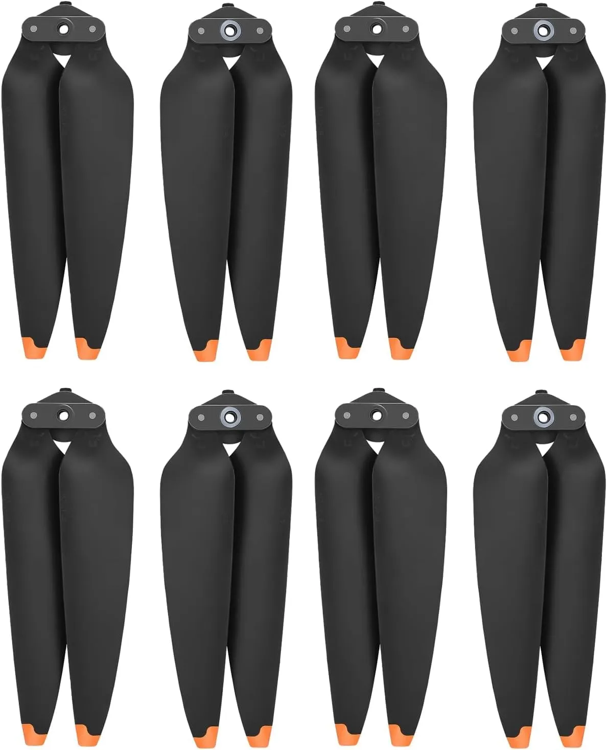 Bocguy 8 Pcs Eliche Air 3, Modello 8747F Eliche Air 3 Accessori Sostituzione Drone con Design a Rilascio Rapido, Basso Rumore & Stabile (Arancia) - immagine 1