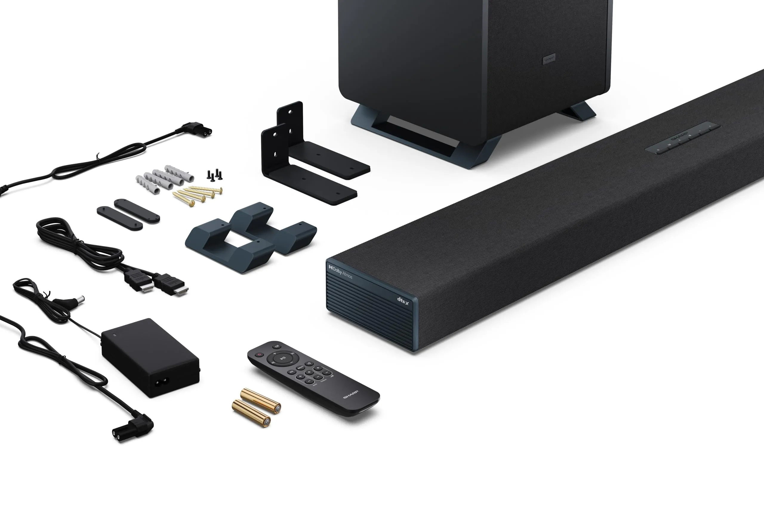Sharp Q Soundbar per TV HT-SBW53121(BK) – Nero – 550W 3.1.2 Dolby Atmos - immagine 5