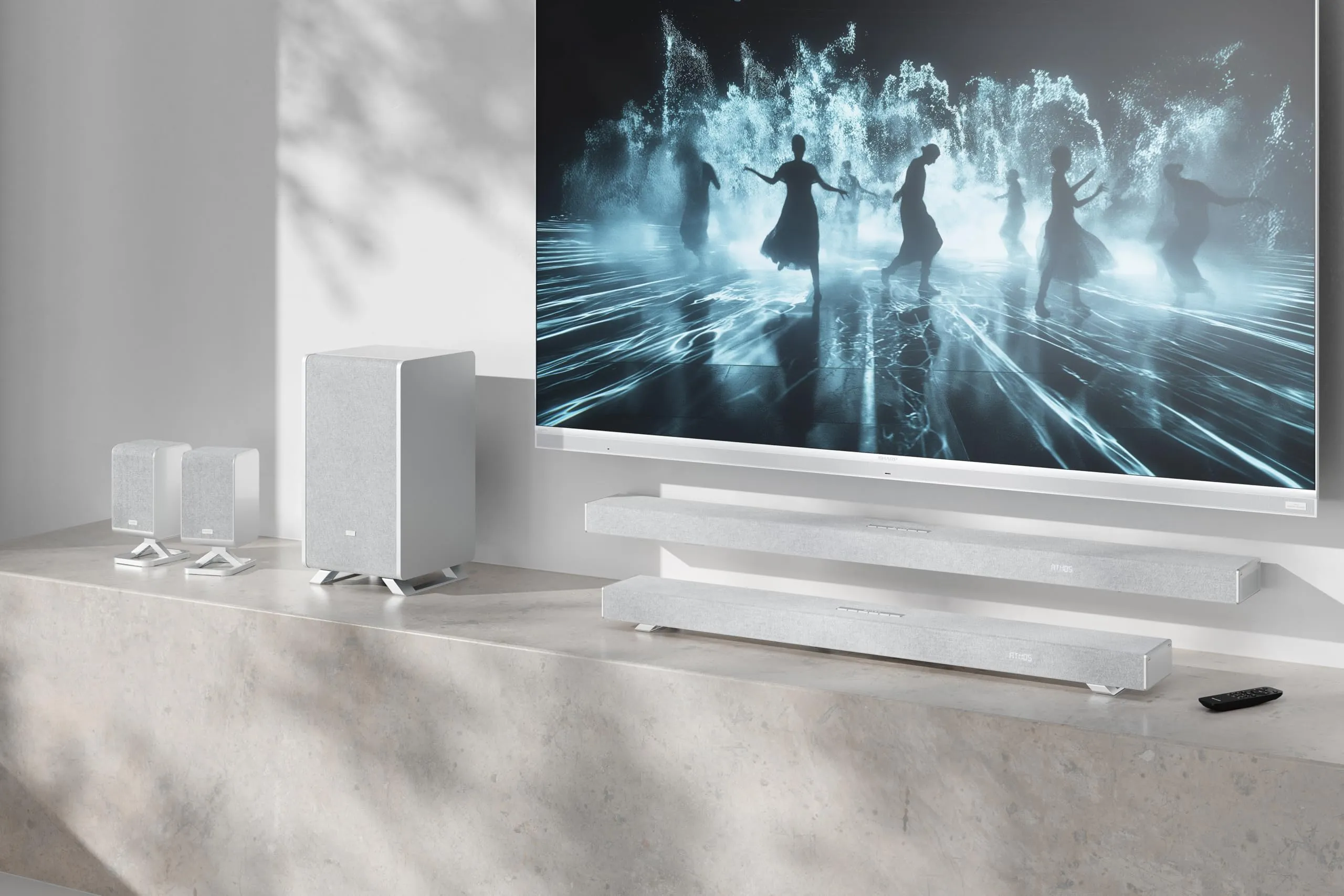 Sharp Q Diffusori Posteriori HT-SPR52021(SL) – Argento – 200W 2.0.2 - immagine 4