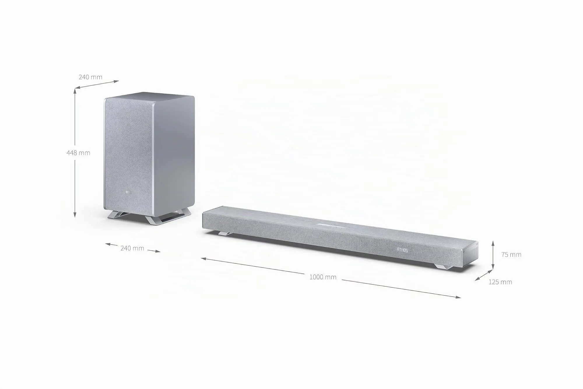 Sharp Q Soundbar per TV HT-SBW53121(SL) – Argento – 550W 3.1.2 Dolby Atmos - immagine 5