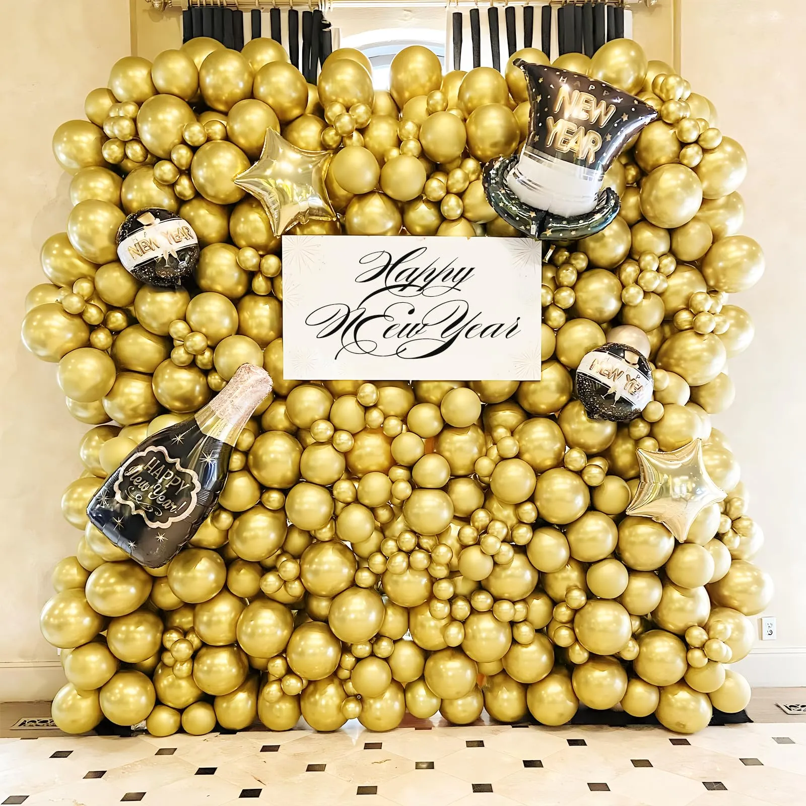 Unisun Palloncini Oro, 50Pz 12 Pollici Palloncini Cromati Metallizzato Oro - immagine 6