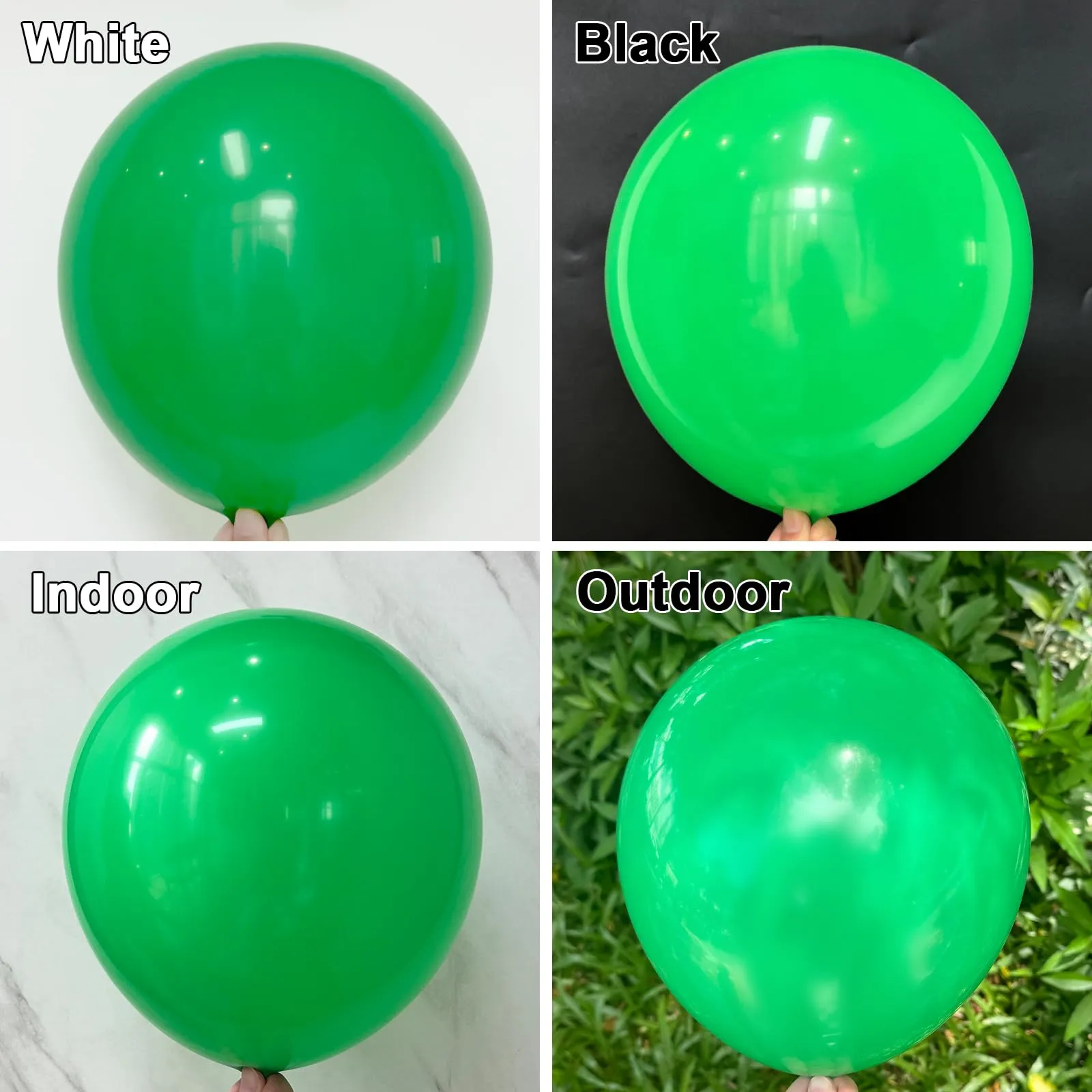 Unisun Palloncini Verdi, 50 Pezzi 12 Pollici Palloncini Verdi Opachi - immagine 3