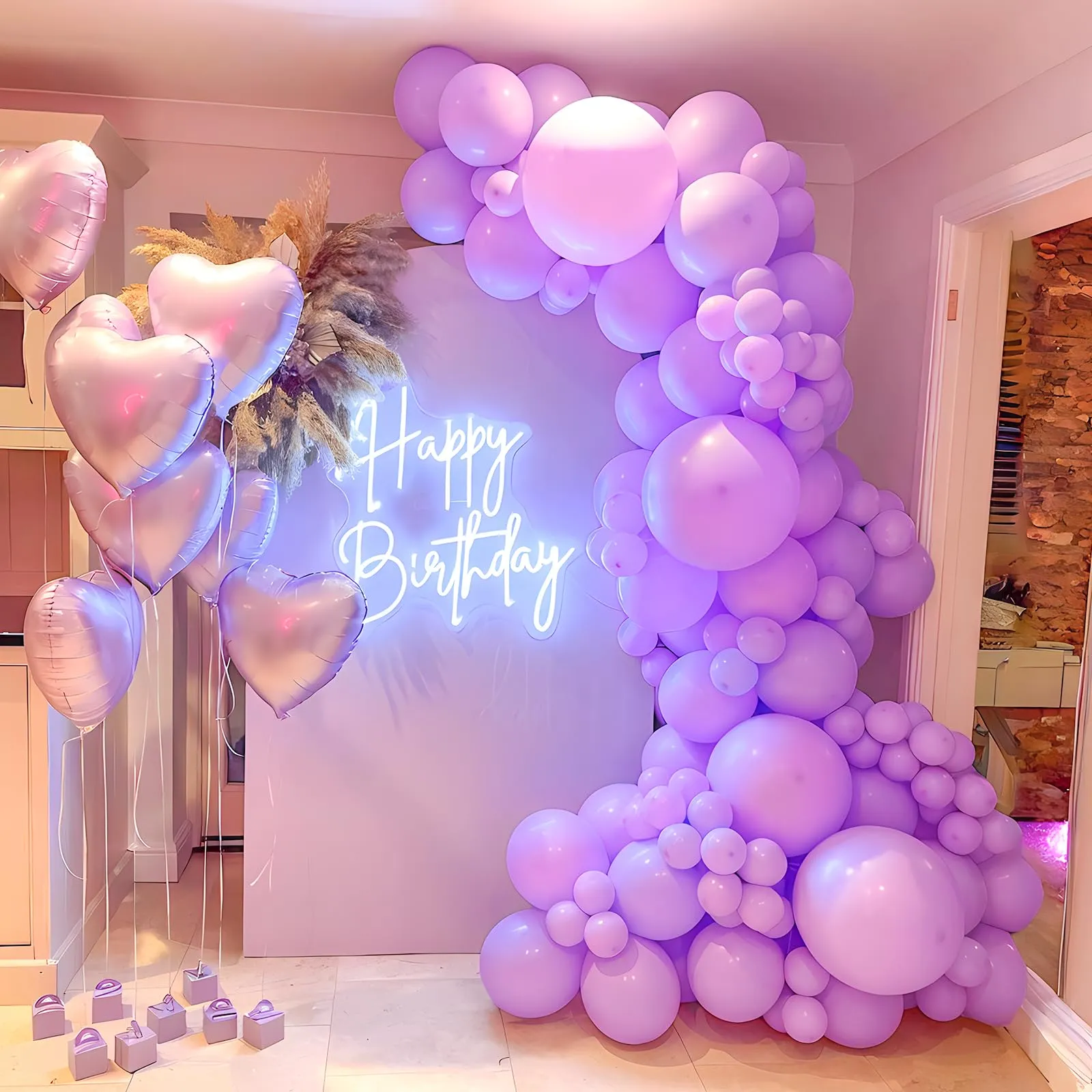 Unisun Palloncini Viola, 50 Pz 12 Pollici Palloncino Viola Chiaro Pastello - immagine 6