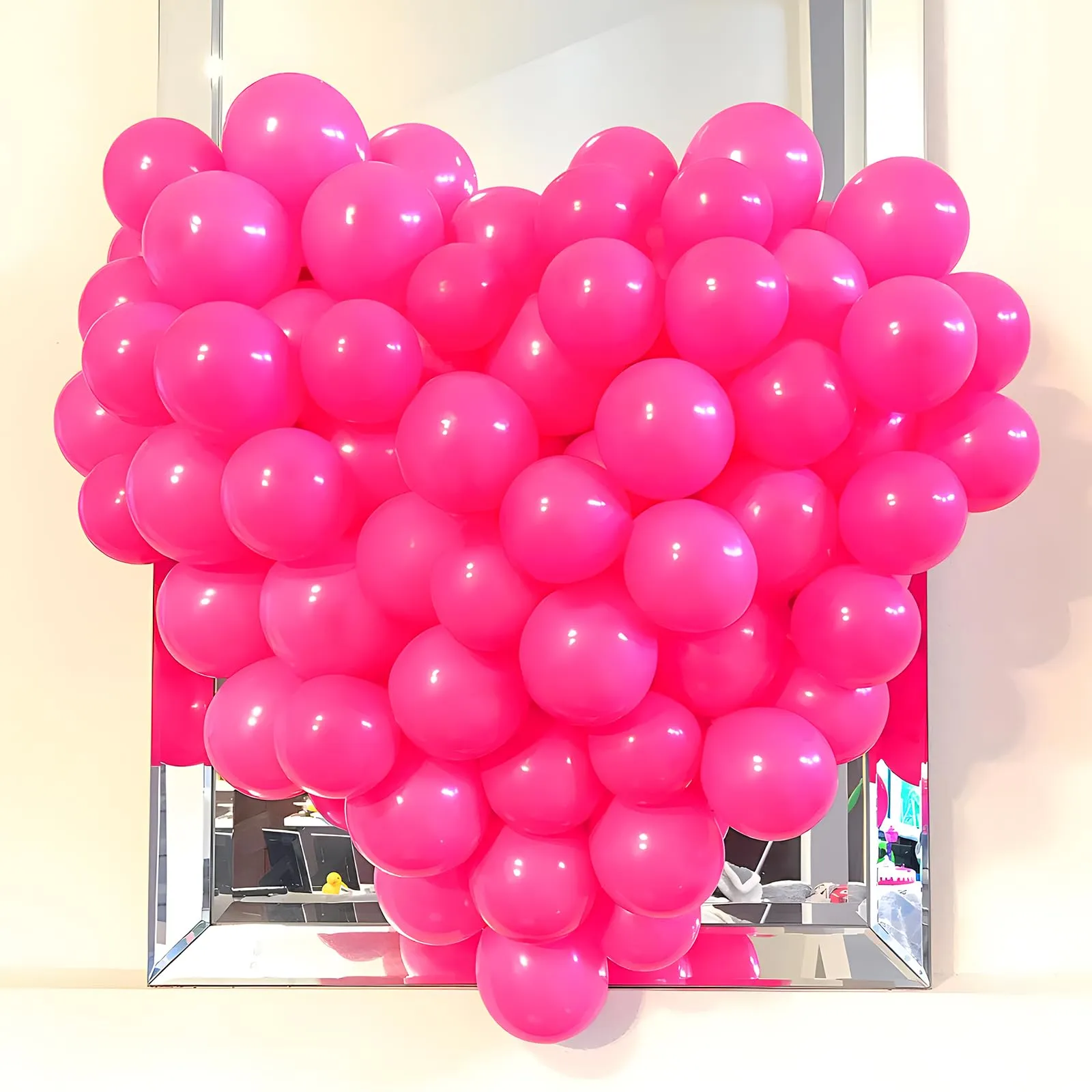 Unisun Palloncini Rosa Fucsia, 50 Pezzi 12 Pollici Palloncino Rosa Acceso - immagine 4
