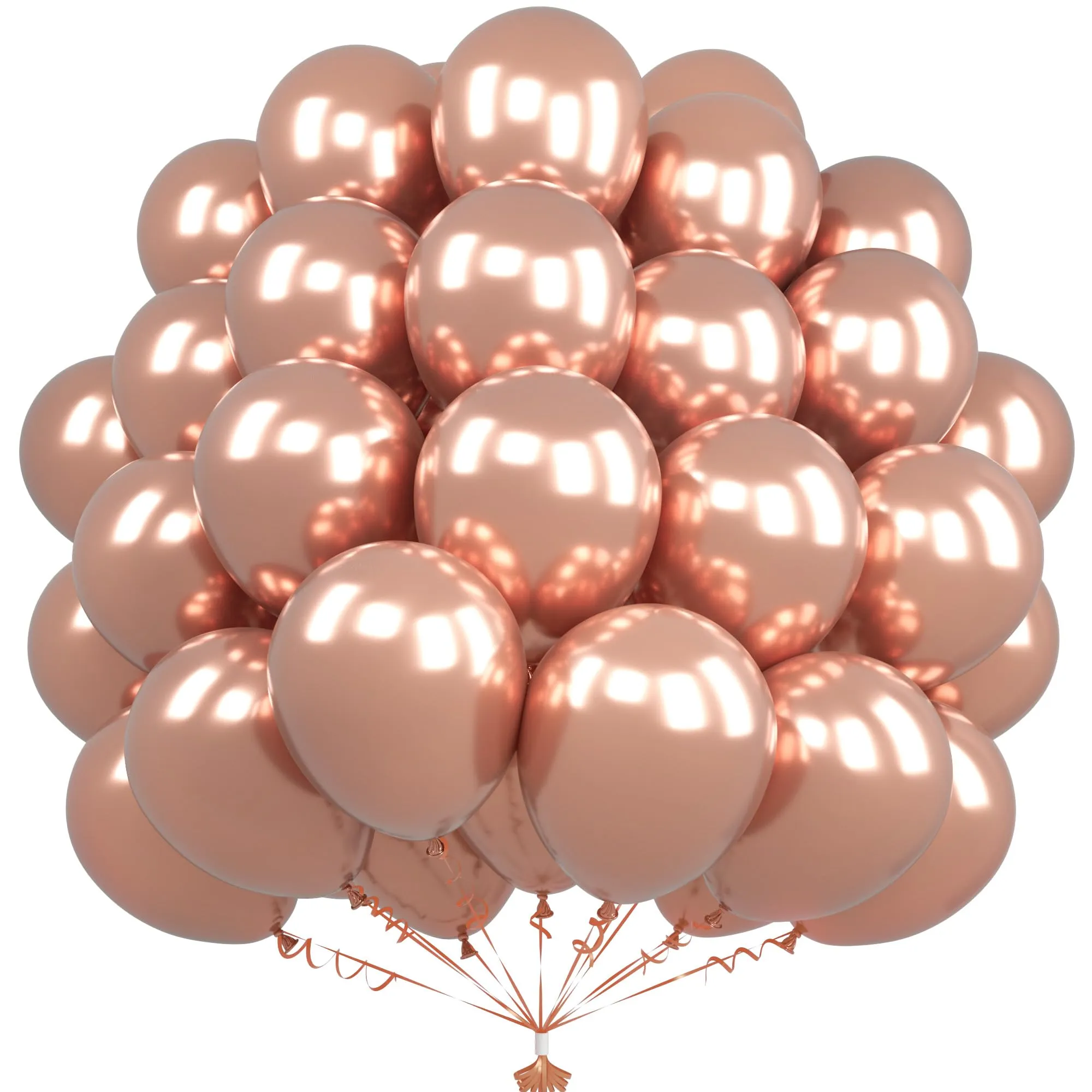 Unisun Palloncini Oro Rosa, 50 Pezzi 12 Pollici Palloncino Metallizzato - immagine 1