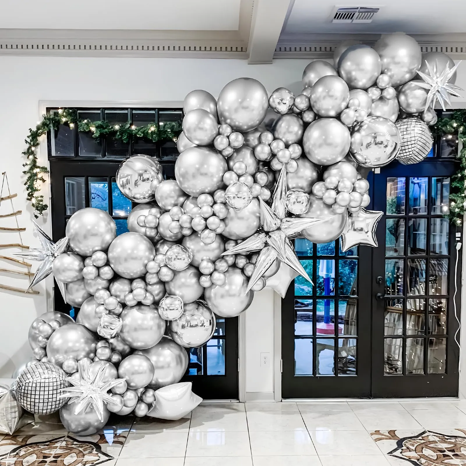Unisun Palloncini Argento, 50 Pezzi 12 Pollici Palloncino Metallizzato - immagine 5