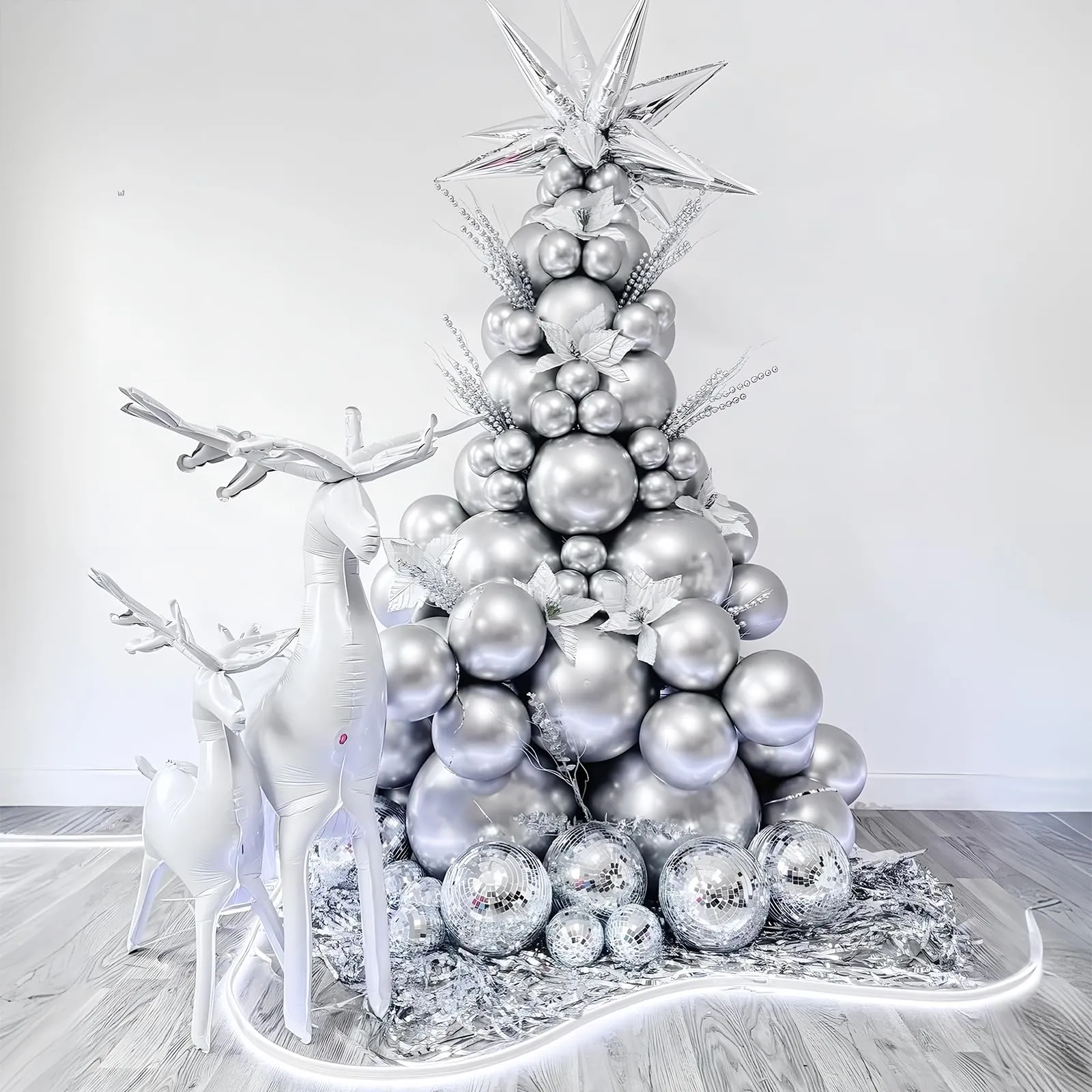 Unisun Palloncini Argento, 50 Pezzi 12 Pollici Palloncino Metallizzato - immagine 6