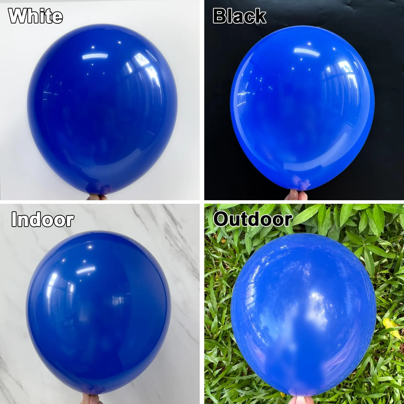 Unisun Palloncini Blu, 50 Pezzi 12 Pollici Palloncino Blu Scuro - immagine 3