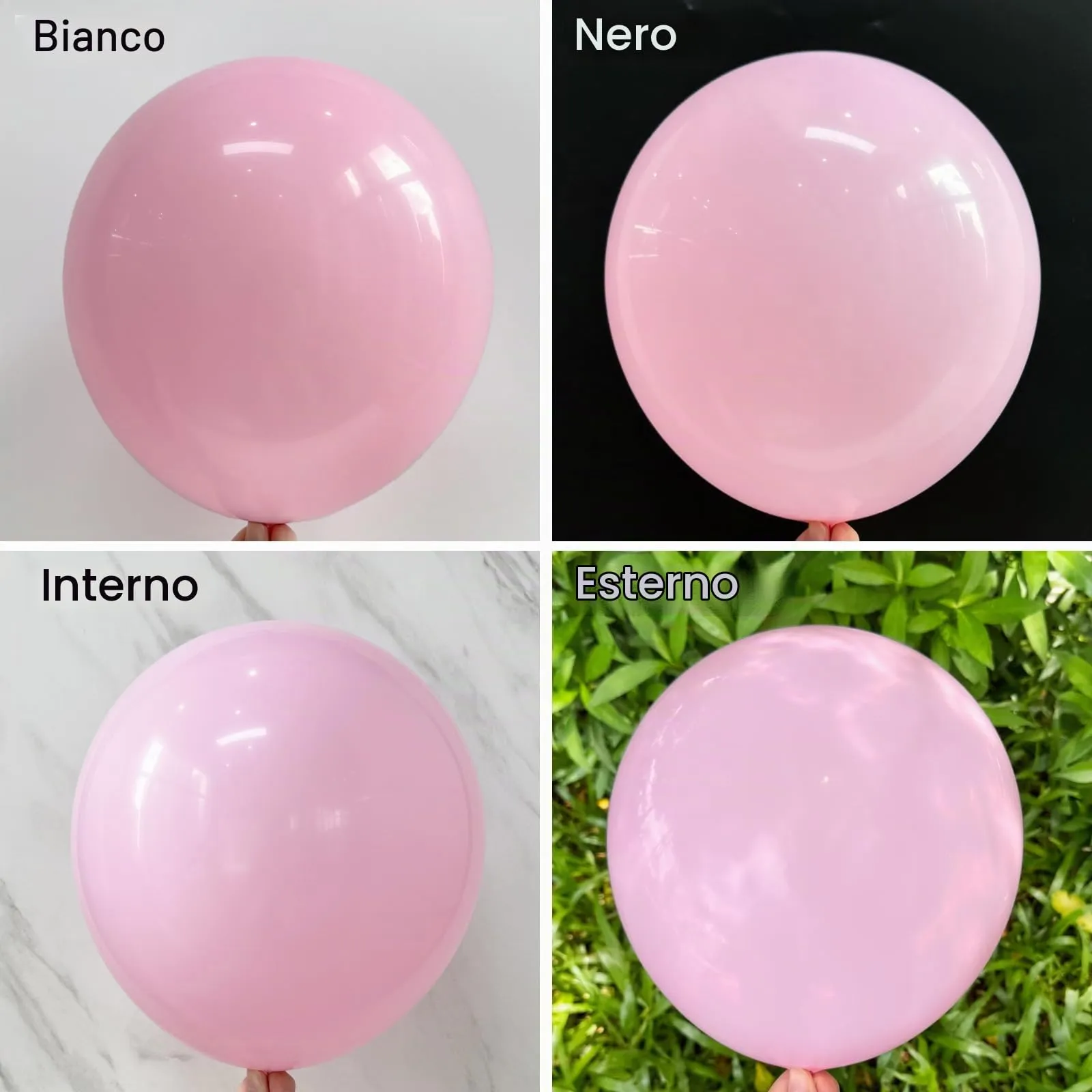 Unisun Palloncini Rosa Pastello, 50 Pezzi 12 Pollici Palloncino Rosa Chiaro - immagine 3