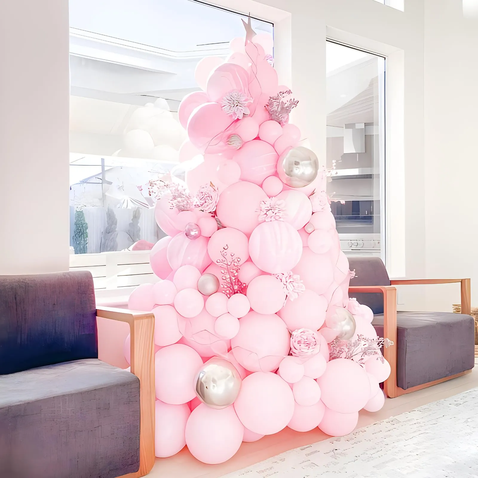 Unisun Palloncini Rosa Pastello, 50 Pezzi 12 Pollici Palloncino Rosa Chiaro - immagine 4
