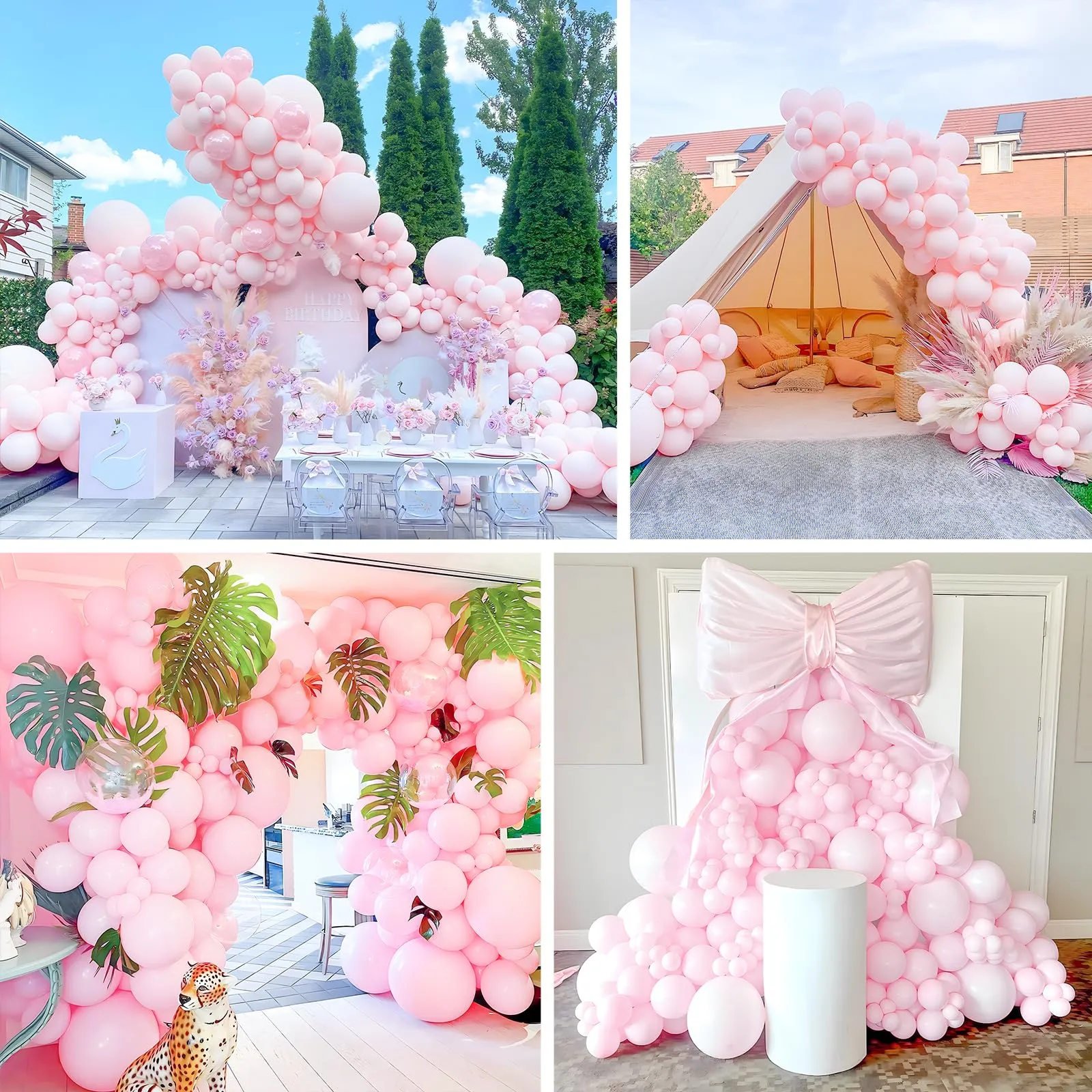Unisun Palloncini Rosa Pastello, 50 Pezzi 12 Pollici Palloncino Rosa Chiaro - immagine 7