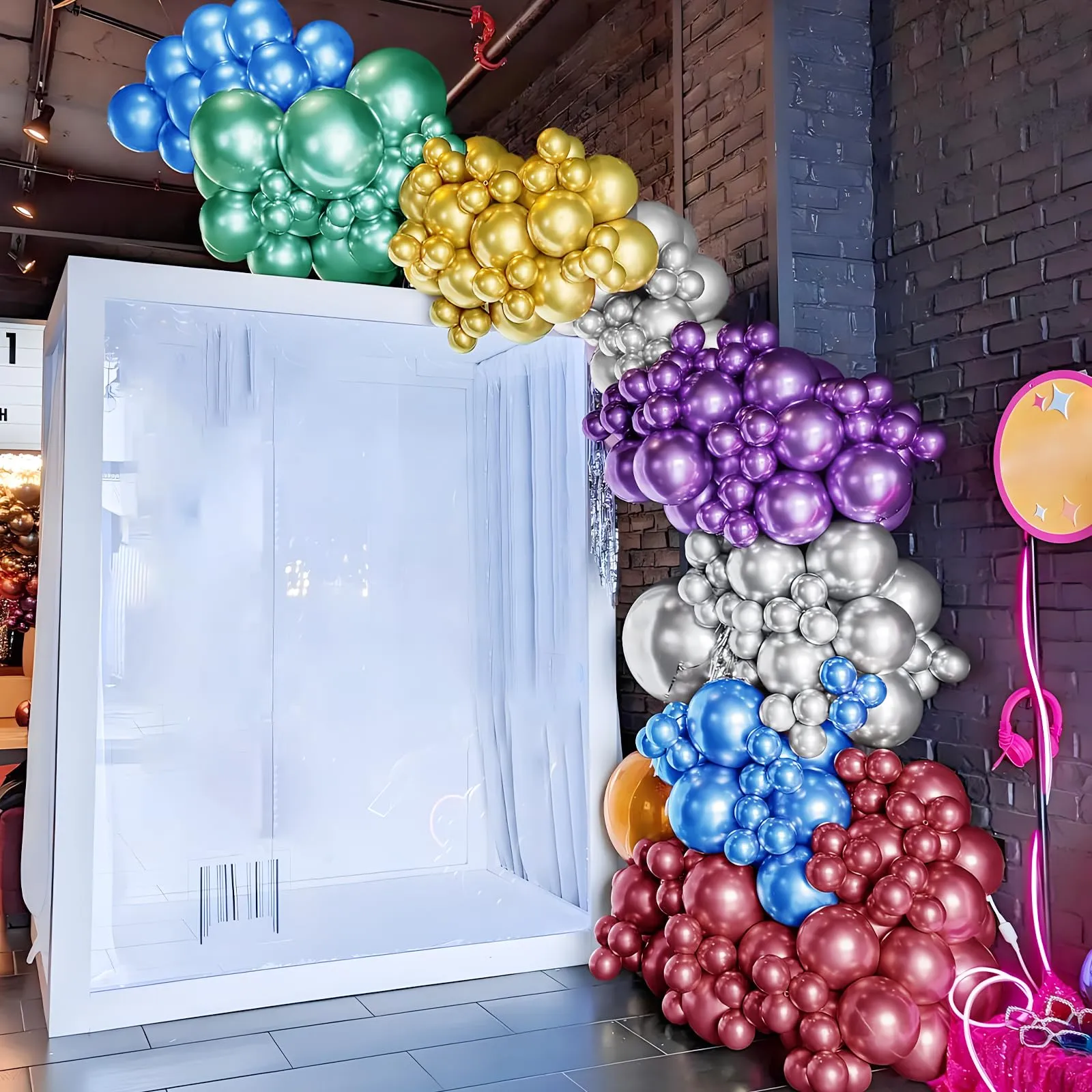 Unisun Palloncini Metallici, 50Pz 12 Pollici Palloncini Cromati Multicolori - immagine 4