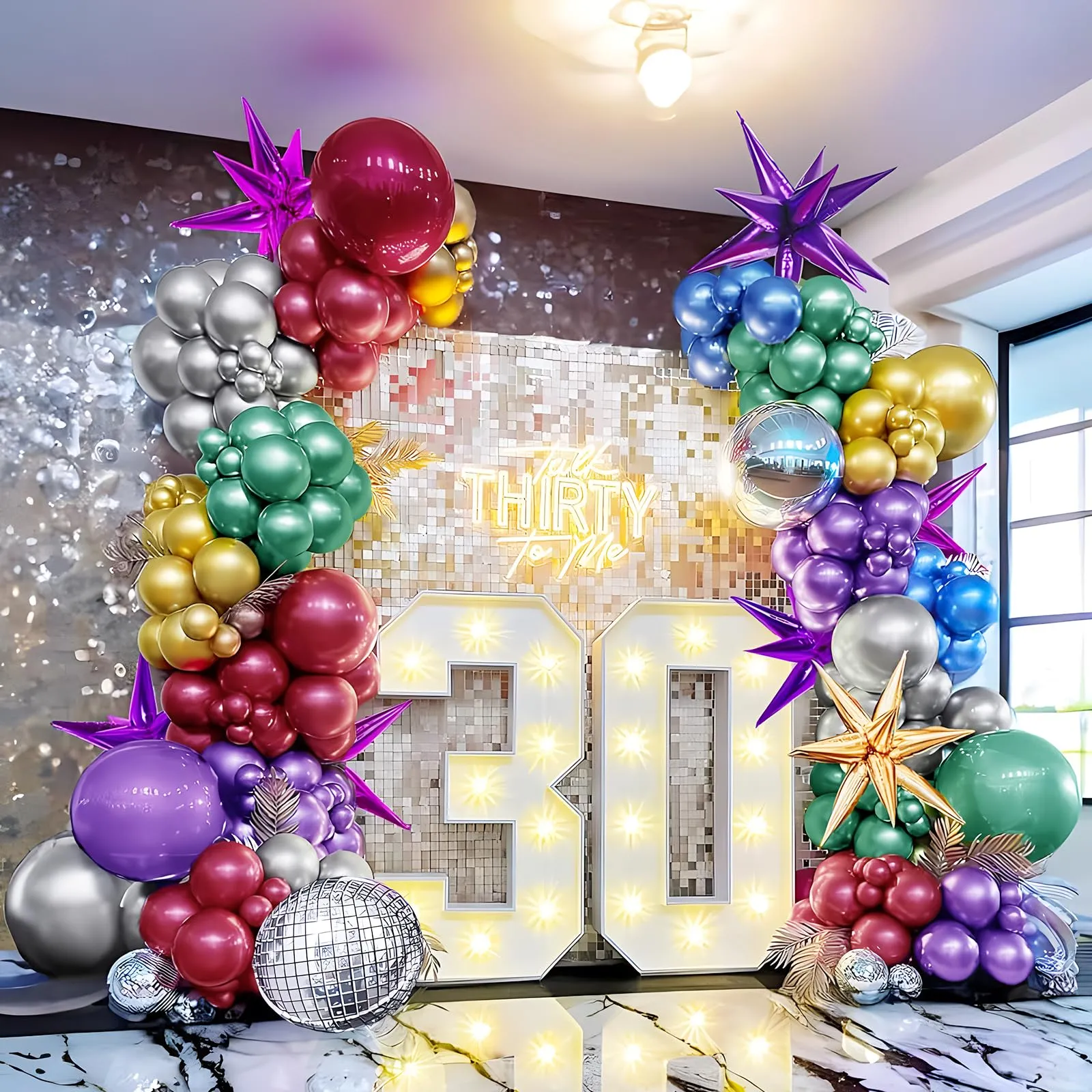 Unisun Palloncini Metallici, 50Pz 12 Pollici Palloncini Cromati Multicolori - immagine 6