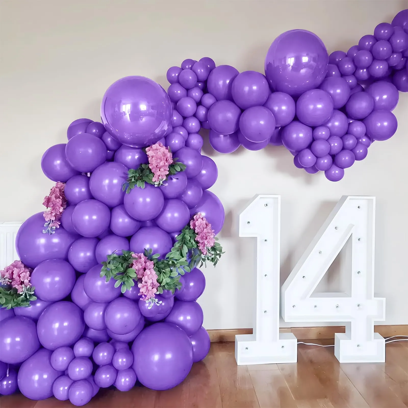 Unisun Palloncini Viola, 50 Pezzi 12 Pollici Palloncini Viola Scuro Opaco - immagine 4