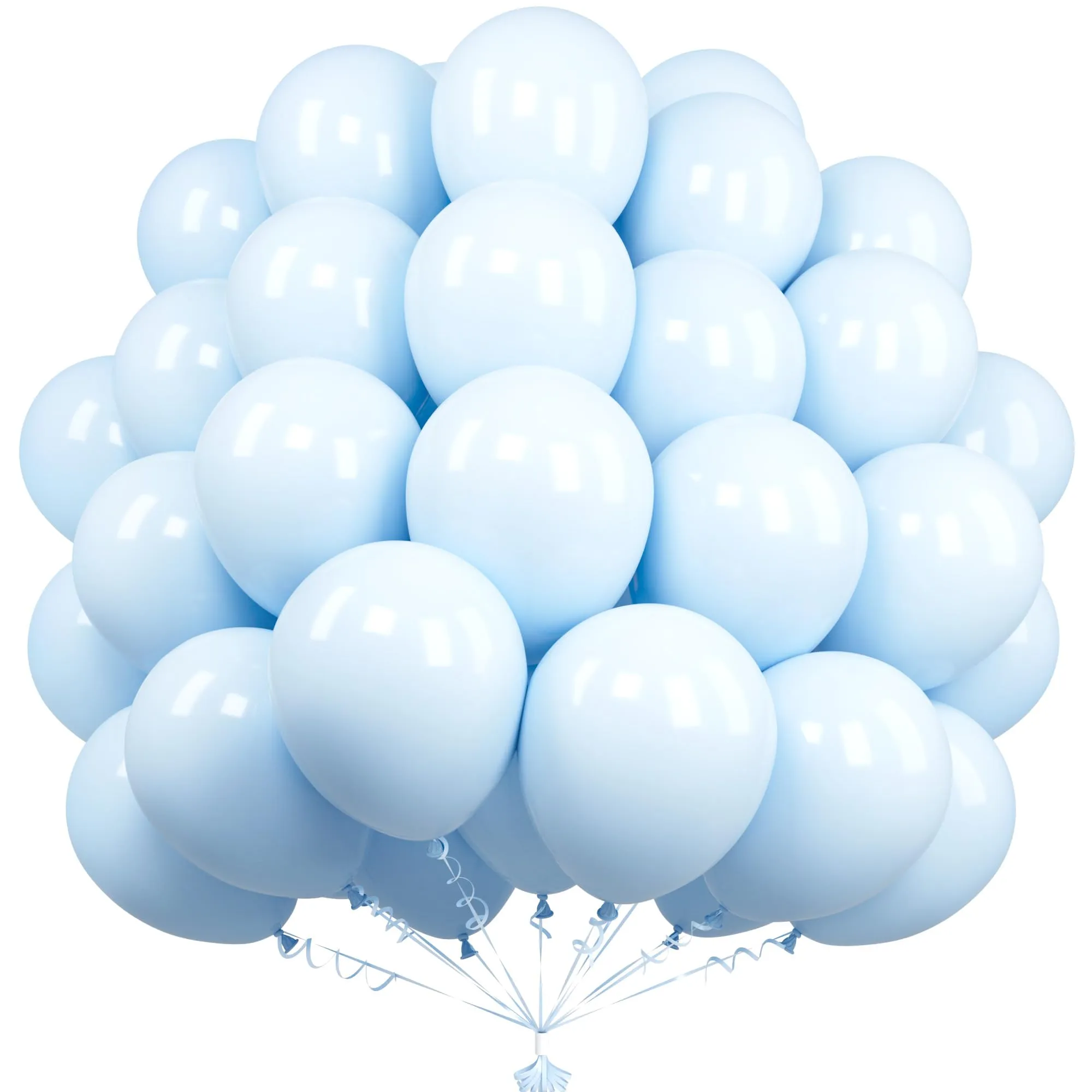 Unisun Palloncini Blu Pastello, 50 Pz 12 Pollici Palloncini Azzurro Chiaro - immagine 1