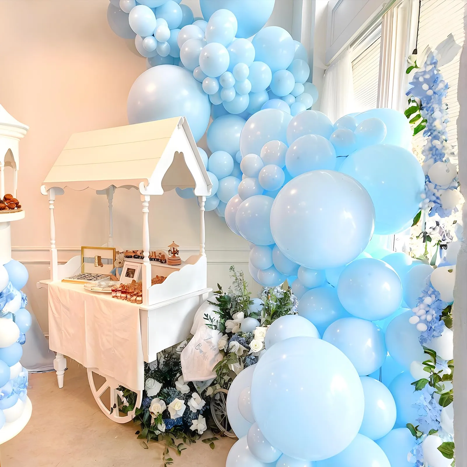 Unisun Palloncini Blu Pastello, 50 Pz 12 Pollici Palloncini Azzurro Chiaro - immagine 5