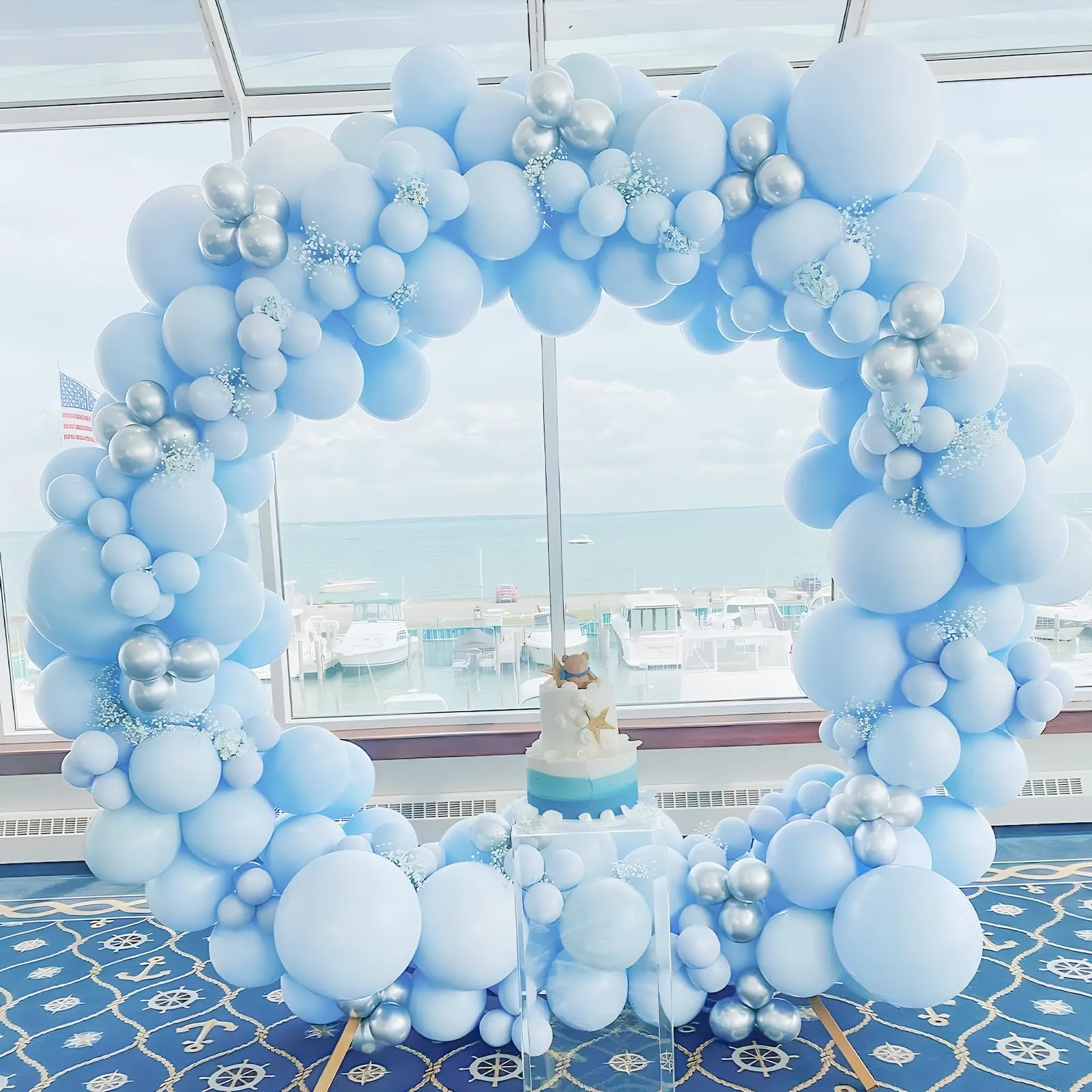 Unisun Palloncini Blu Pastello, 50 Pz 12 Pollici Palloncini Azzurro Chiaro - immagine 6