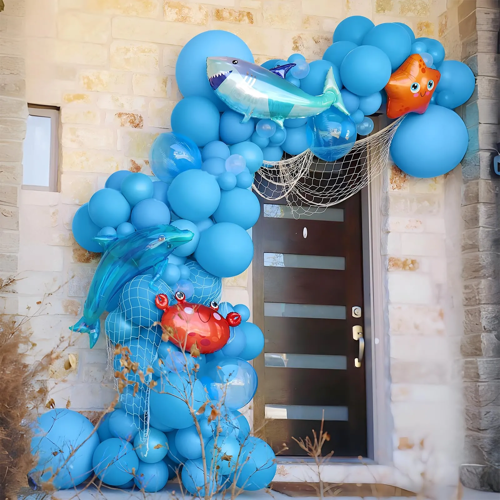 Unisun Palloncini Azzurro, 50 Pezzi 12 Pollici Palloncini Blu Cielo Mette - immagine 5