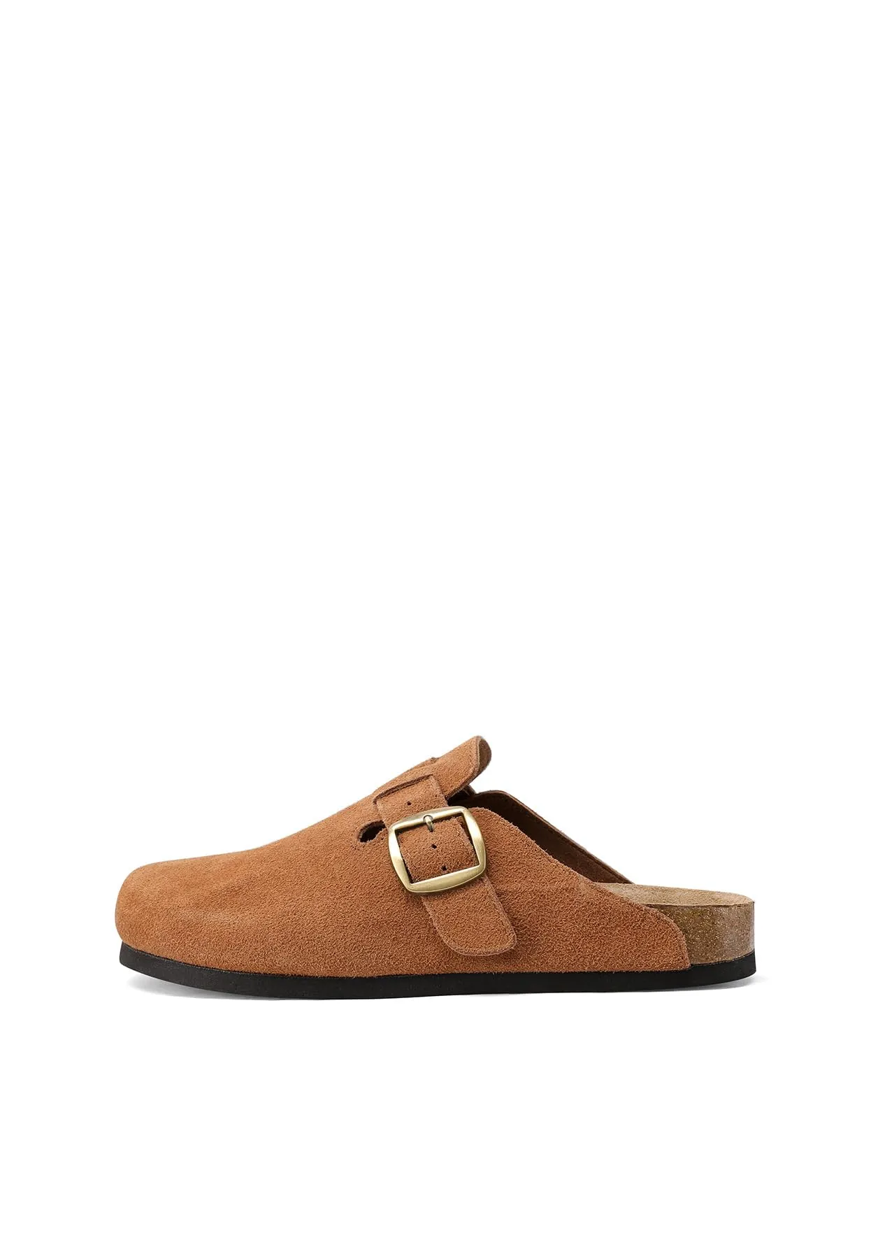 QUEEN HELENA Sabot Scamosciati Sandali Chiusi Donna X30-210 (Cuoio, Sistema Taglie Calzature EU, Adulto, Donna, Numero, Media, 38) - immagine 4