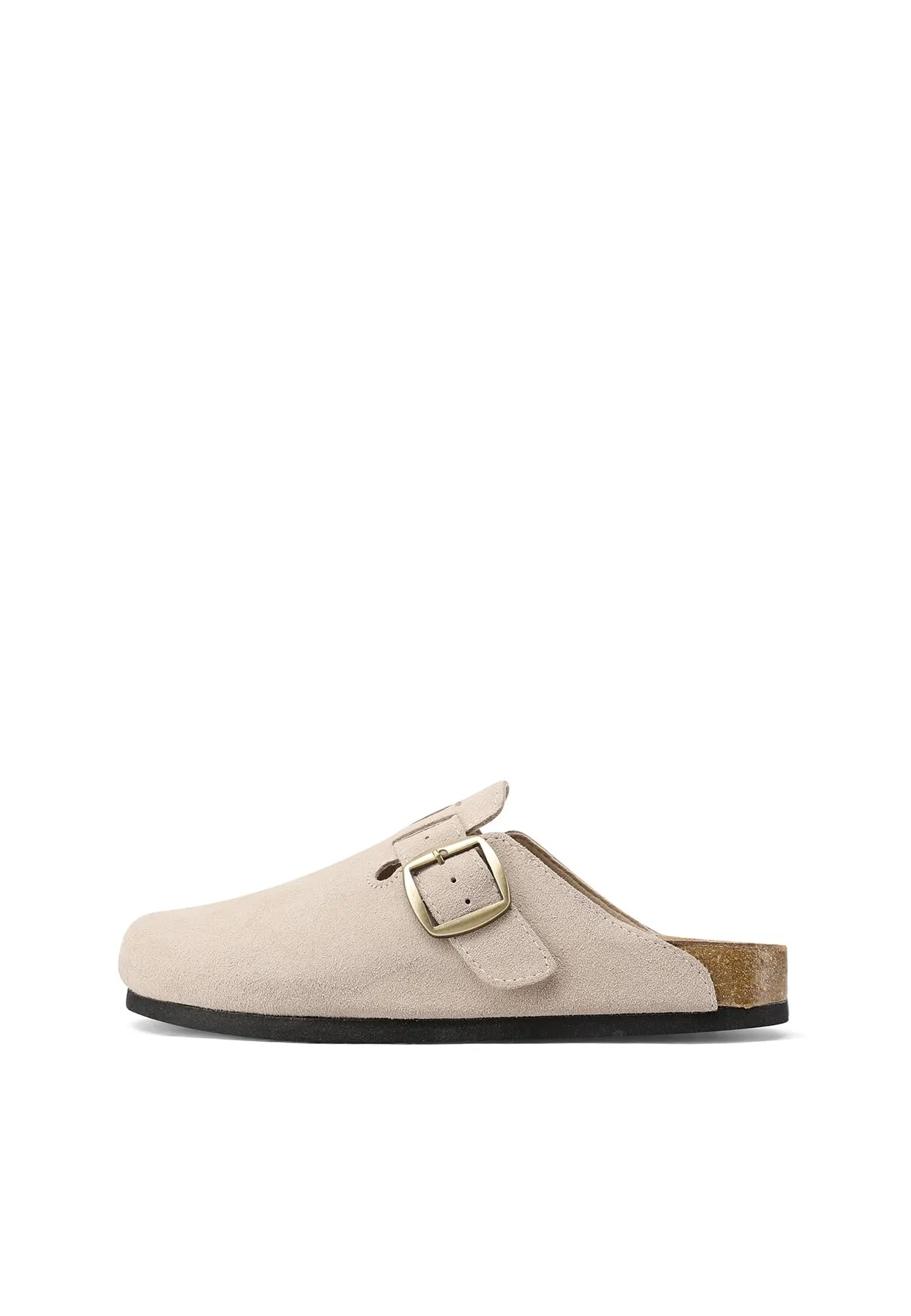 QUEEN HELENA Sabot Scamosciati Sandali Chiusi Donna X30-210 (Khaki, Sistema Taglie Calzature EU, Adulto, Donna, Numero, Media, 40) - immagine 4
