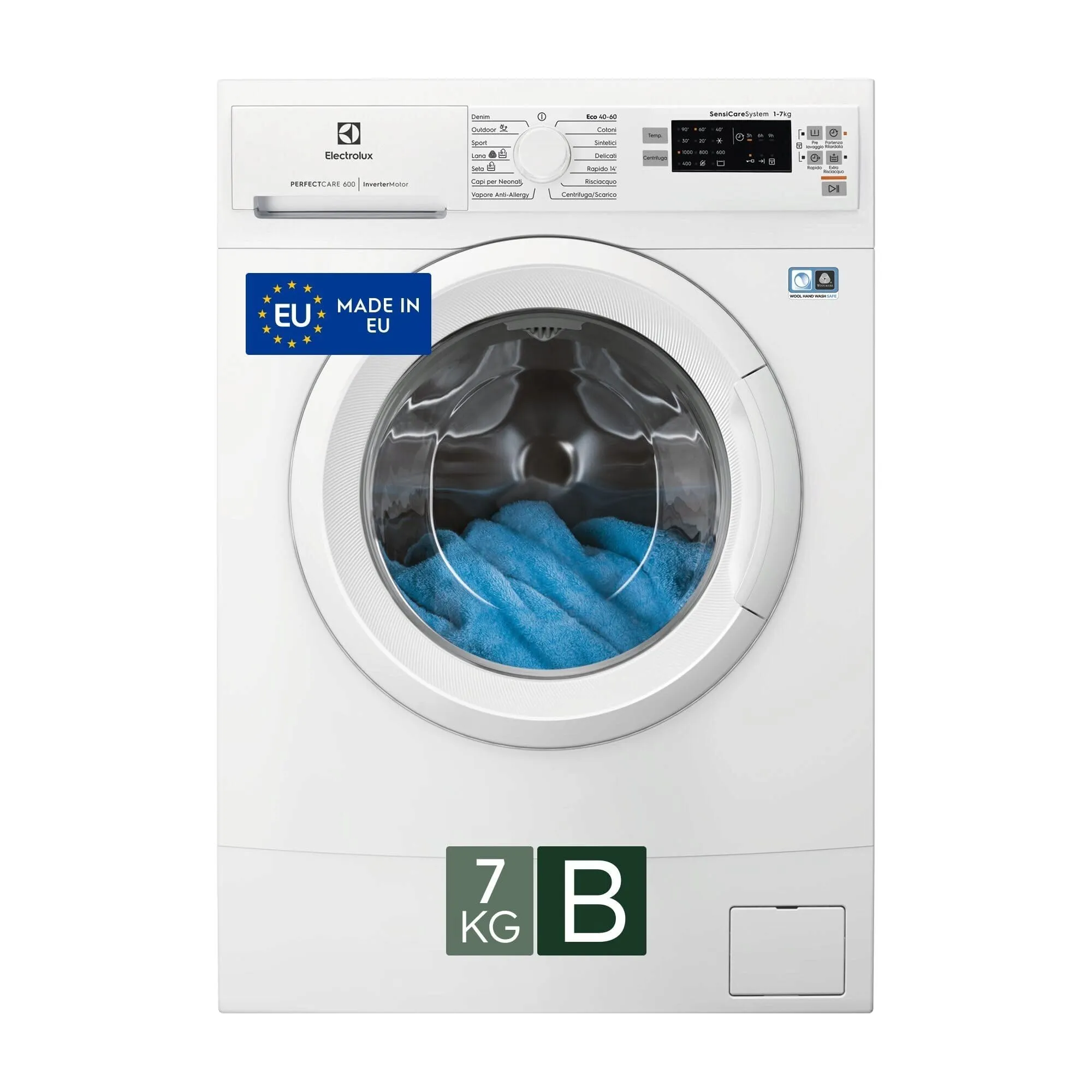 Electrolux Lavatrice Slim Carica Frontale 7 kg Classe B EW6S507W Bianco - immagine 1