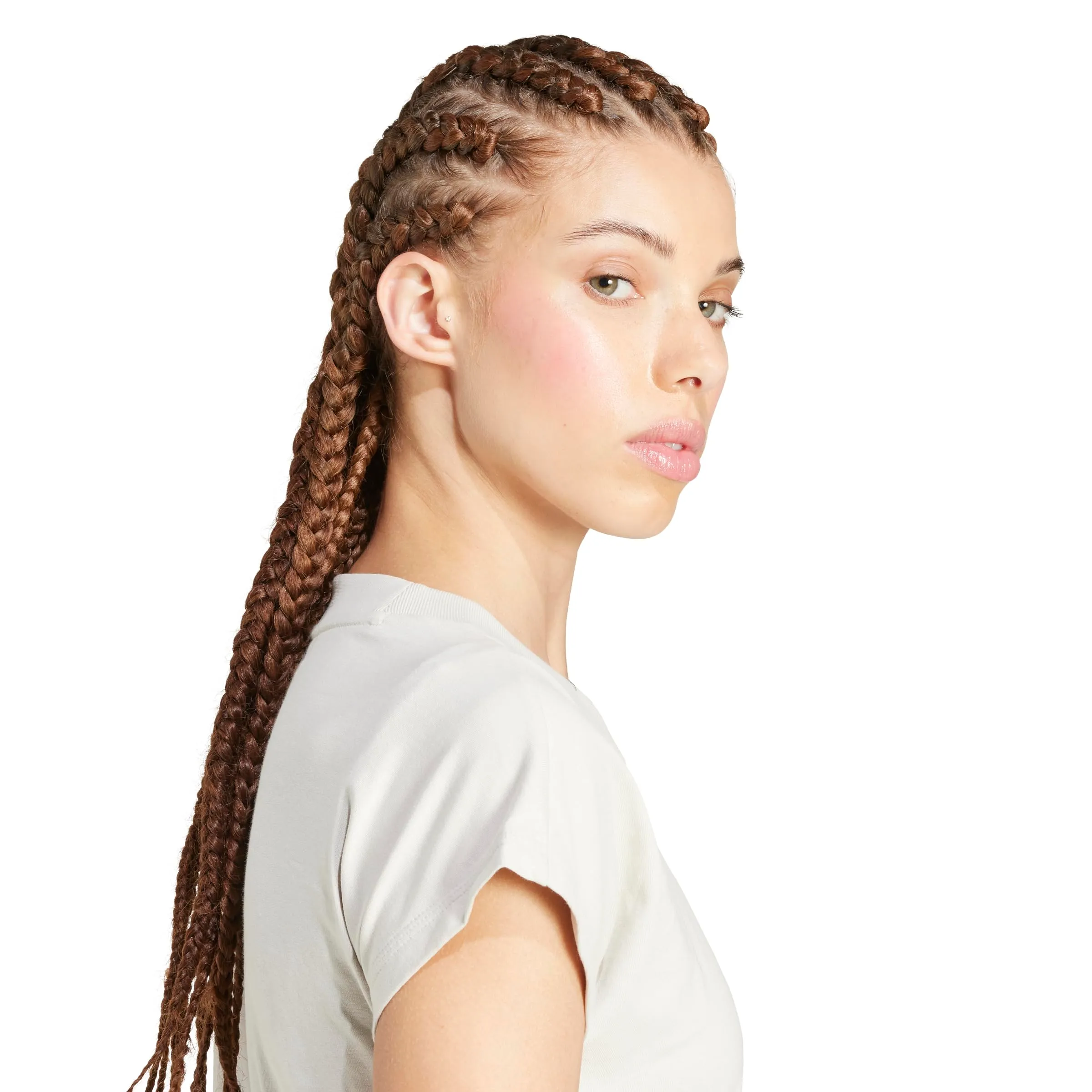 adidas Essentials Linear T-shirt da donna in cotone, L - immagine 4