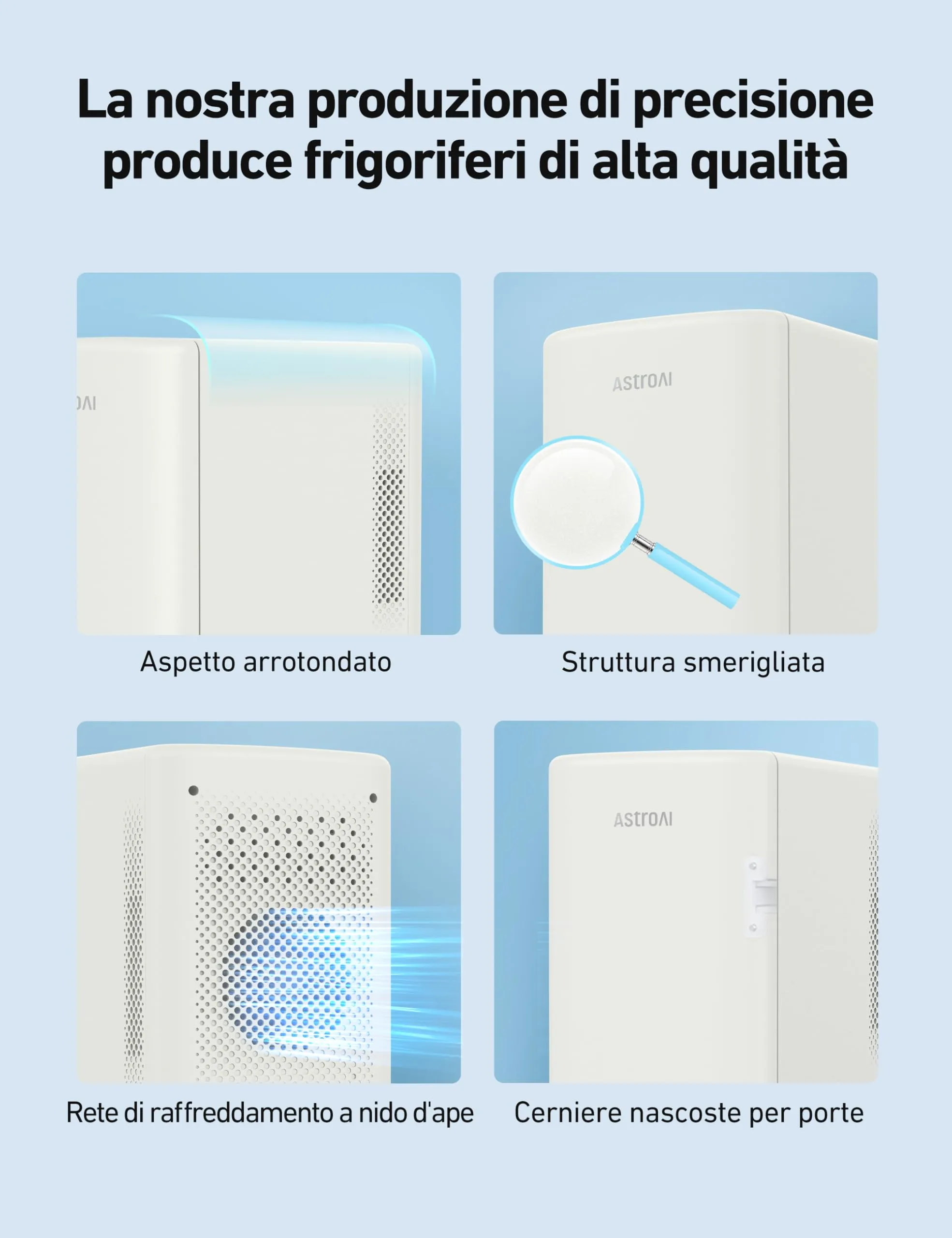 AstroAI Frigorifero Piccolo Portatile, Mini Frigo da Camera 6 Litri - immagine 6