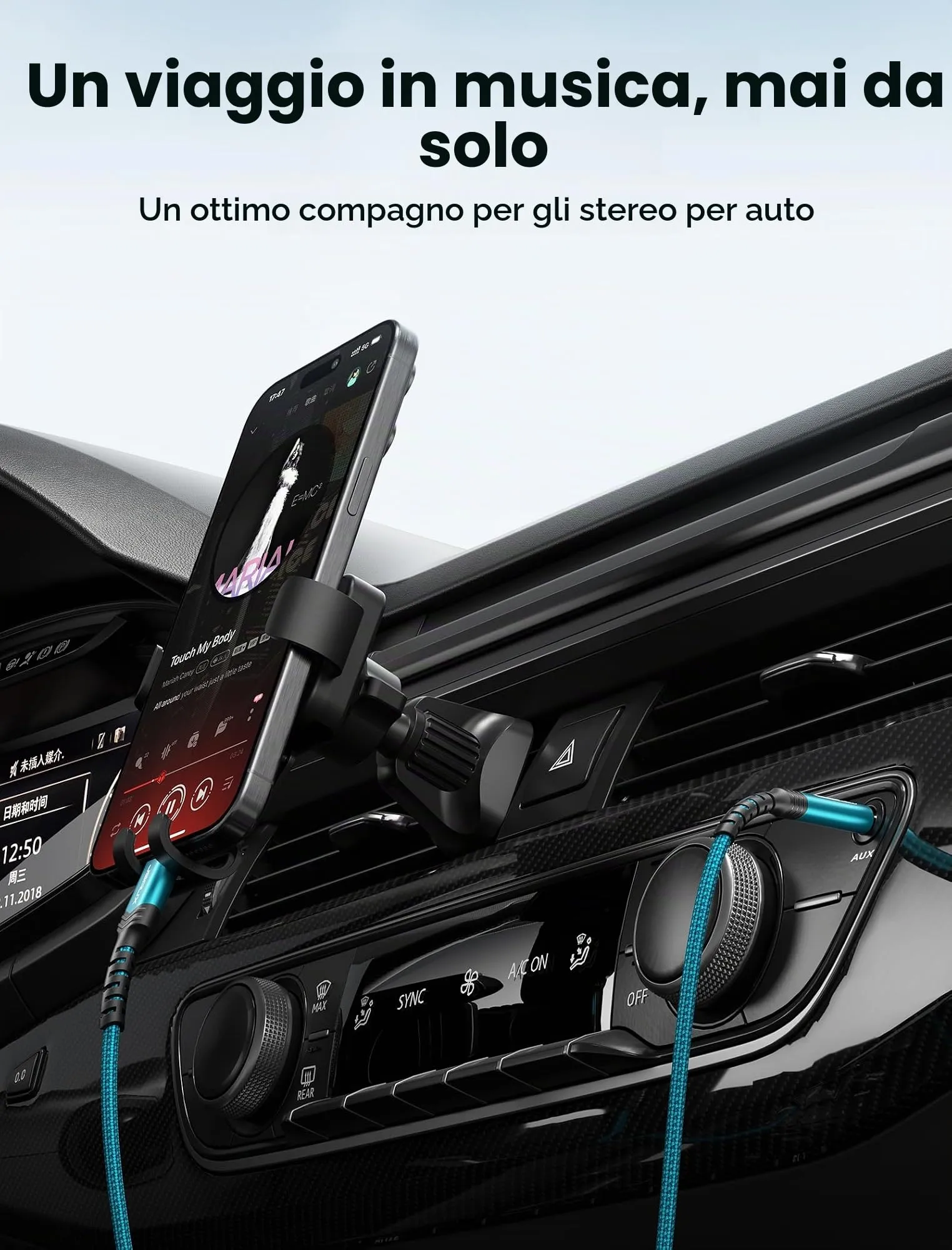 JSAUX Cavo AUX da USB C a jack da 1 m, da USB C a jack da 3,5 mm, in nylon intrecciato, per iPhone 15 Pro Max/15 Plus, Samsung Galaxy S24/S23 Ultra-verde - immagine 4
