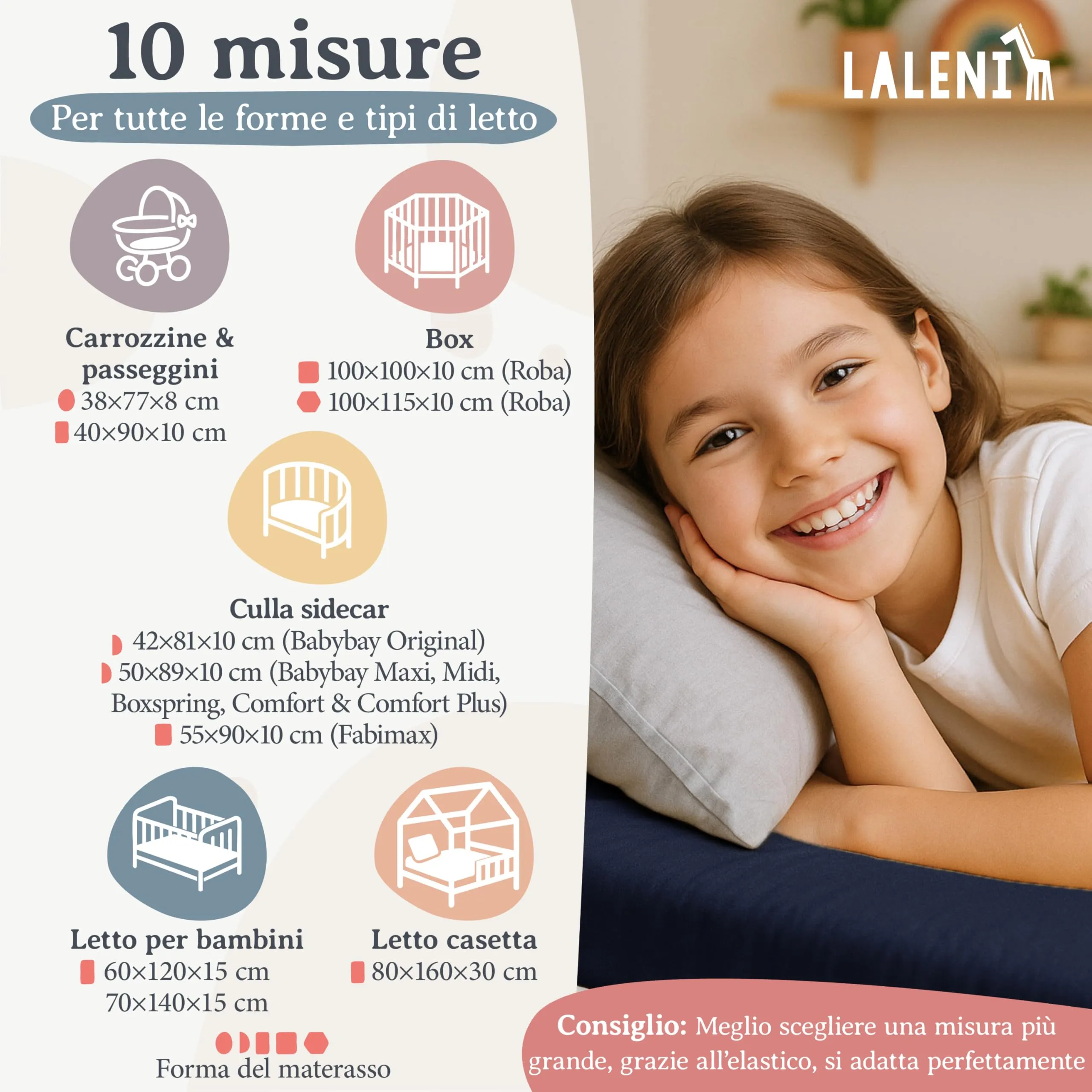 Laleni Lenzuolo Jersey 80x160 cm per Lettino 2 Pezzi - Certificato OEKO-TEX - Lenzuolo per Moseskorb 100% Cotone - Lenzuolo per Lettino - Biancheria Letto Bambino Blu Oceano - immagine 2