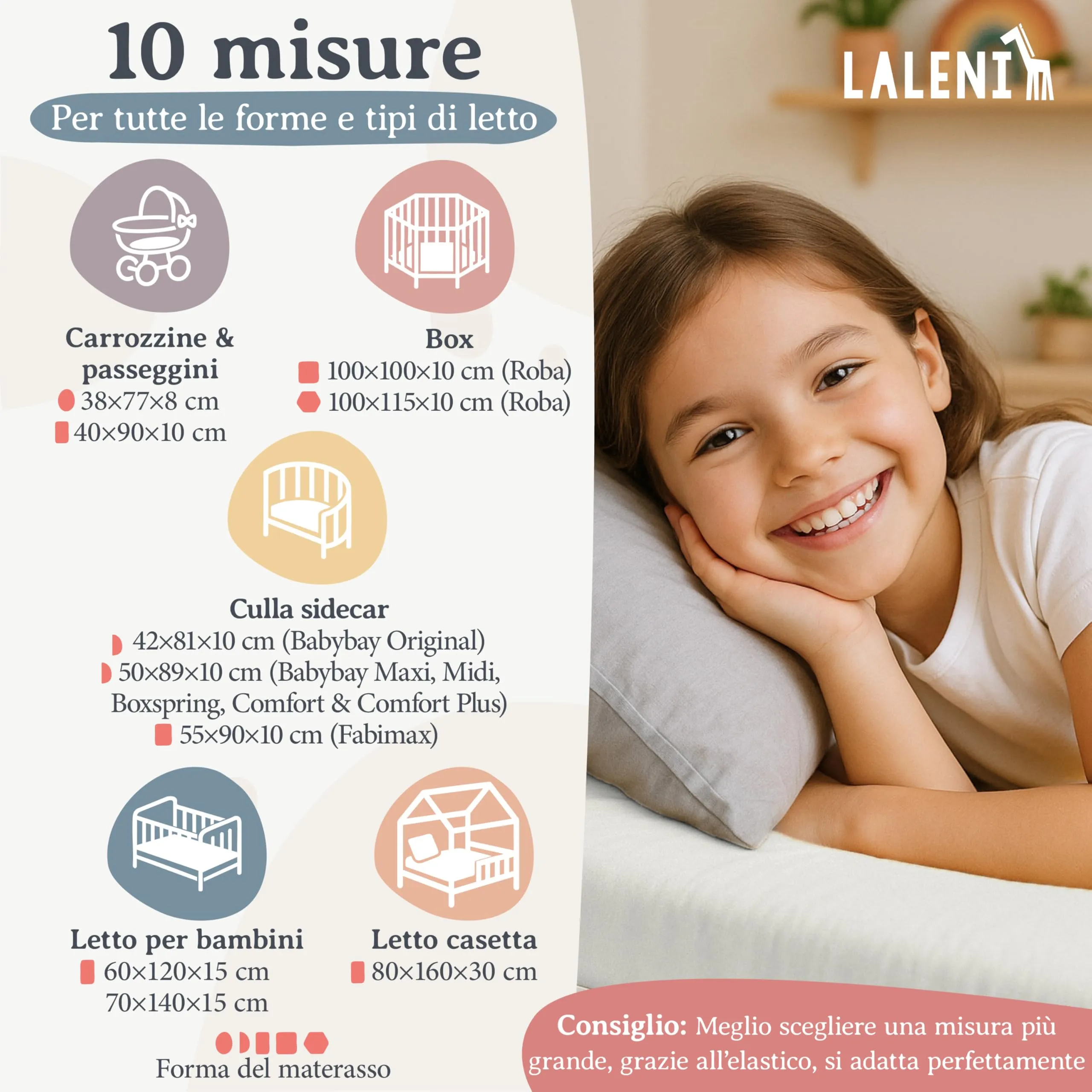Laleni Lenzuolo Jersey 80x160 cm per Lettino 2 Pezzi - Certificato OEKO-TEX - Lenzuolo per Moseskorb 100% Cotone - Lenzuolo per Lettino - Biancheria Letto Bambino Avorio - immagine 2