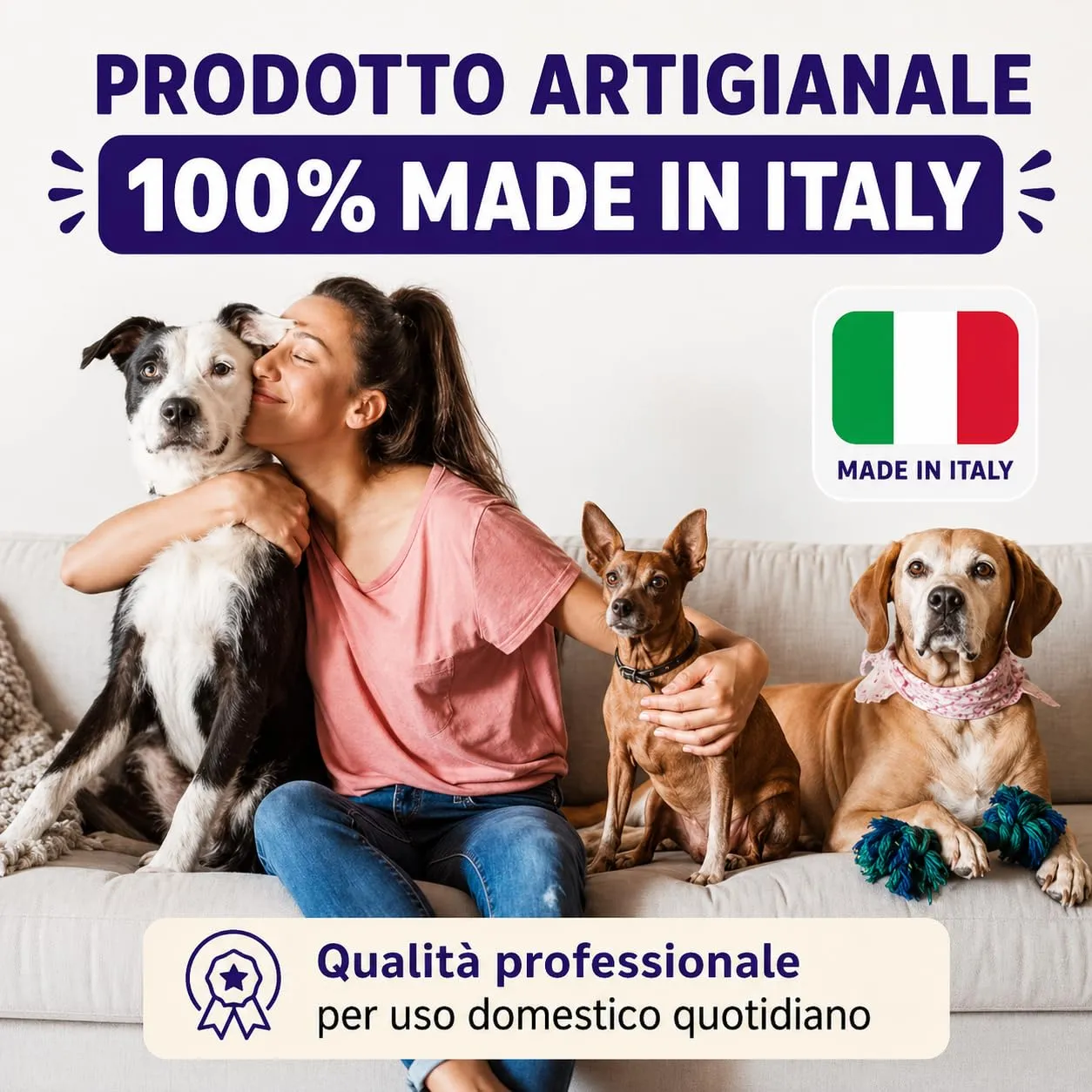 M' MA PETS Shampoo Secco per Cani e Gatti 100% Naturale, Made in Italy - Senza Acqua, Senza Parabeni e Siliconi - Con Cheratina e Pantenolo - Spray Detergente per Pelo Lucente e Morbido - 250ml - immagine 7