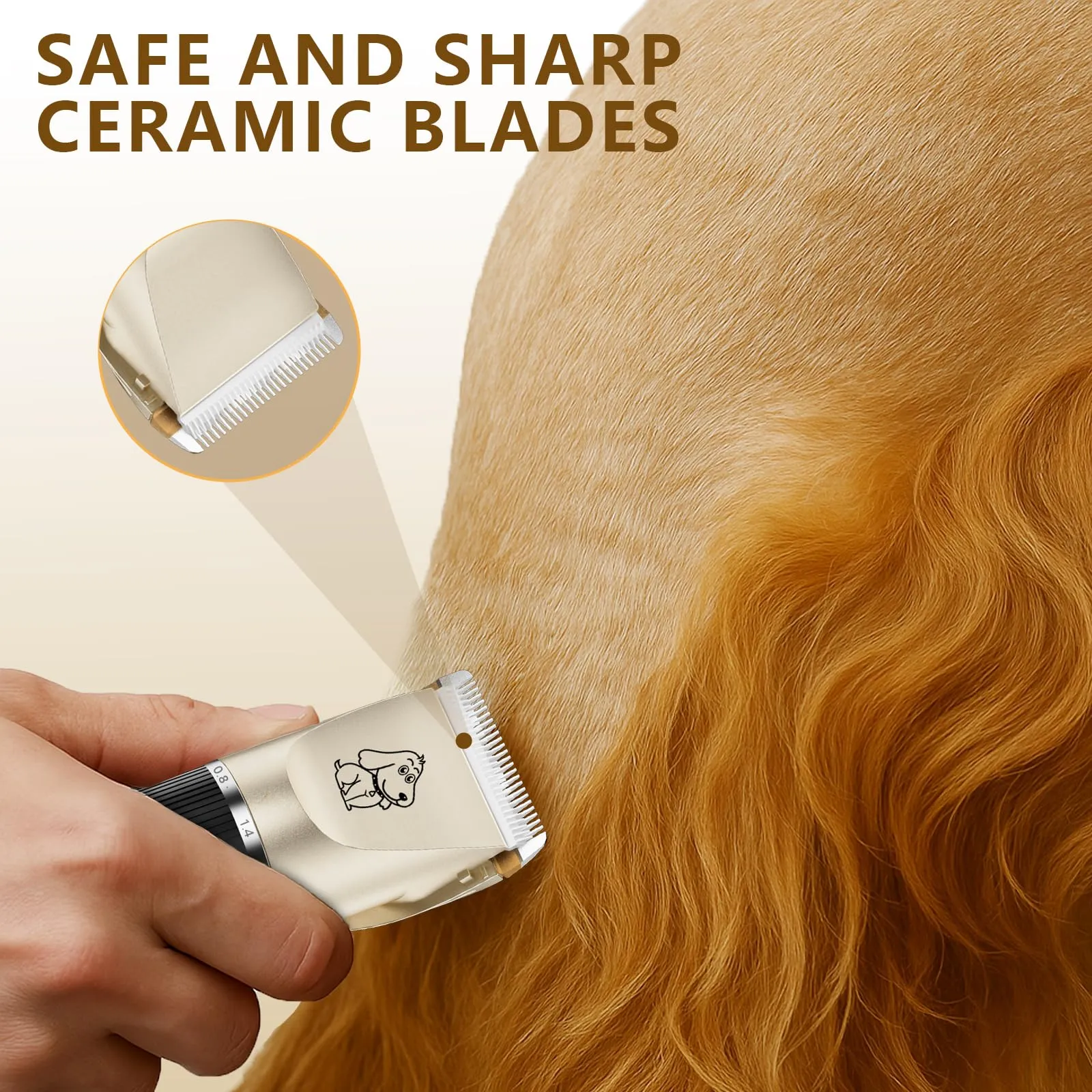 Tosatrice Professionale per Cani Impermeabile IPX7 Silenzioso Display LED - immagine 7