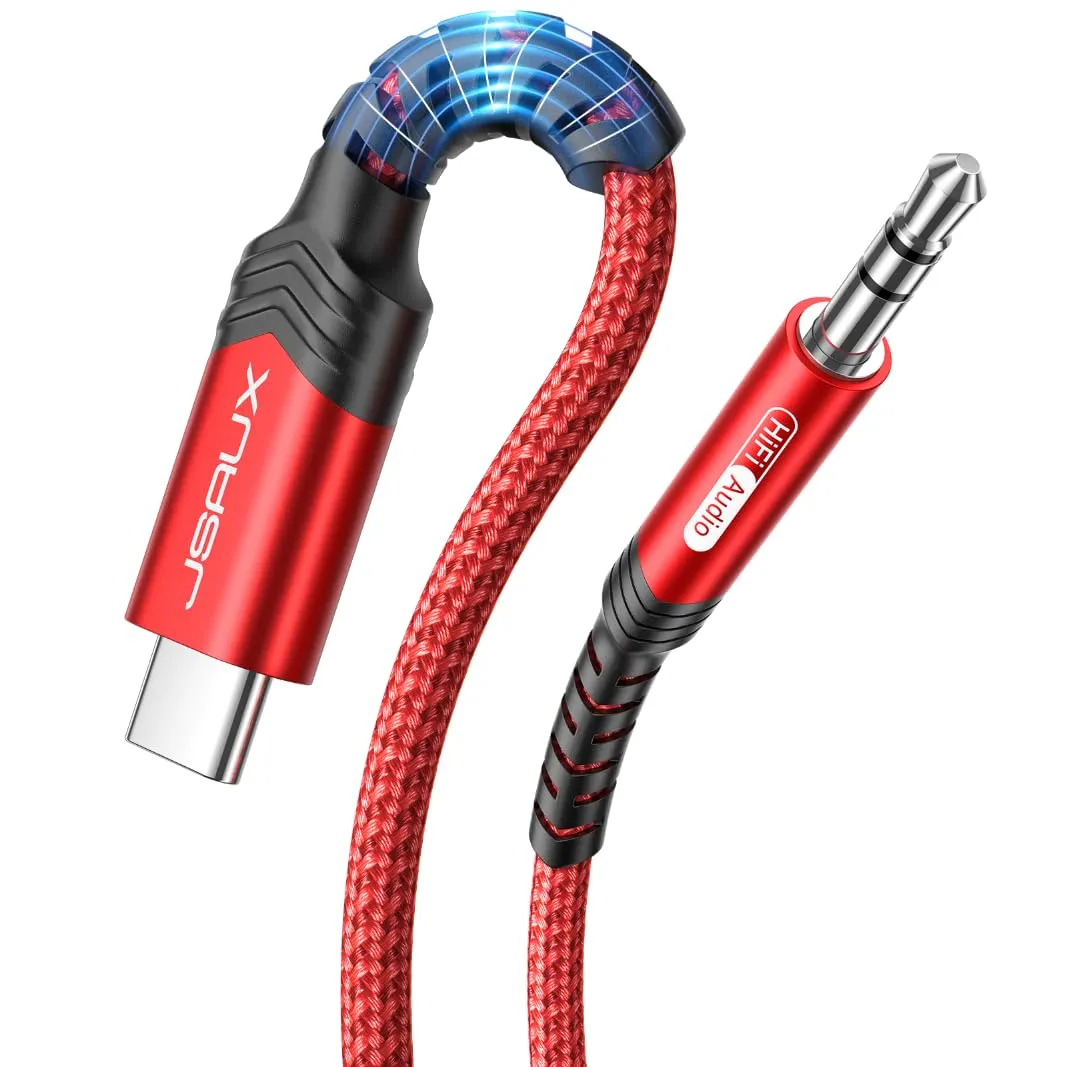 JSAUX Cavo da USB C a 3,5mm jack 1m, Adattatore Aux USB C a 3,5mm Audio Cavo Cuffia Stereo Auto Compatibile con iPhone 17 Air/16/15 Pro Max Plus, Samsung Galaxy S25 S24 S23 Ultra, Pixel 8/9, iPad Pro - immagine 9