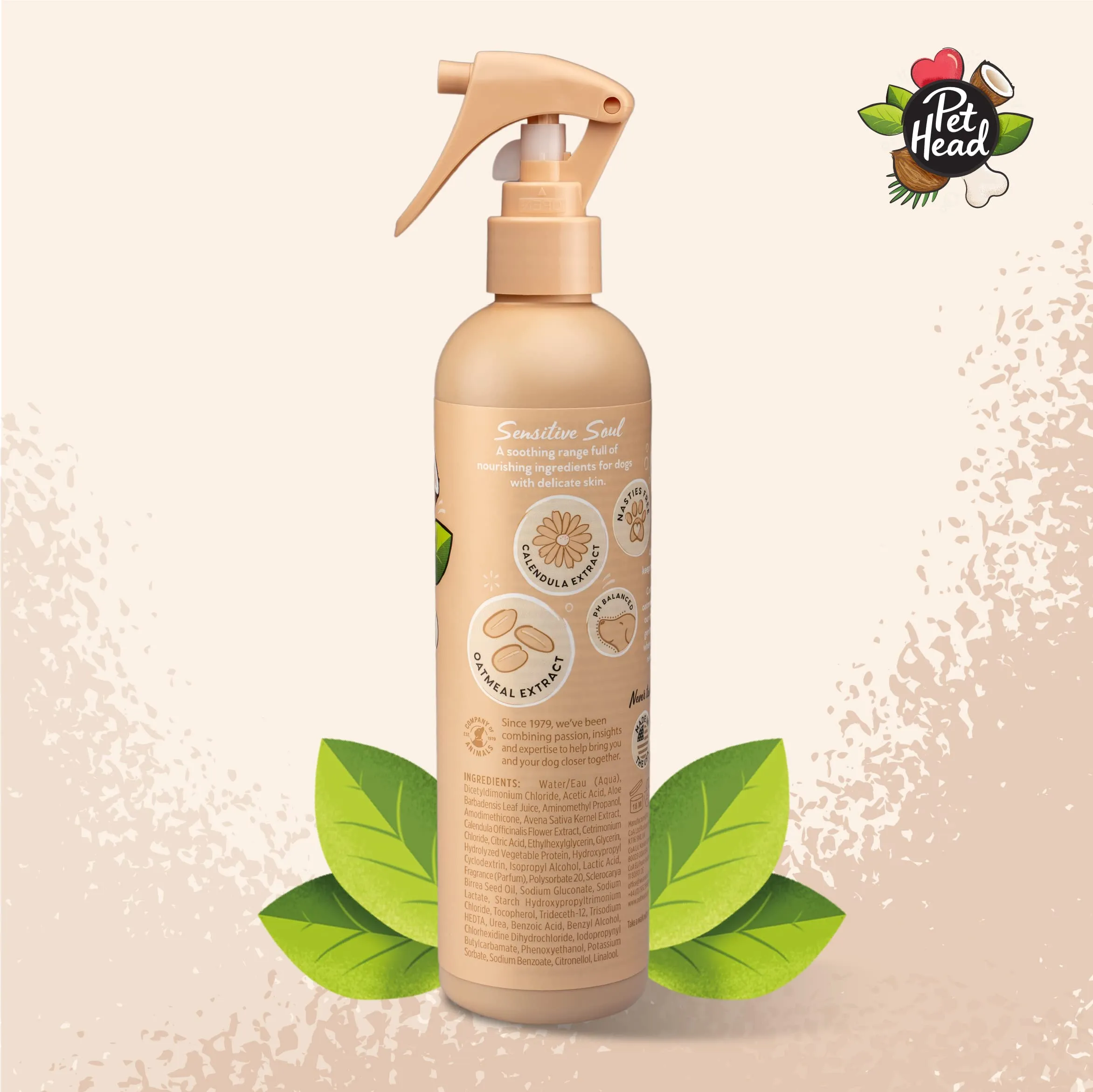 Pet Head Deodorante Spray per Cani con Pelle sensibile, ipoallergenico, Marrone - immagine 2
