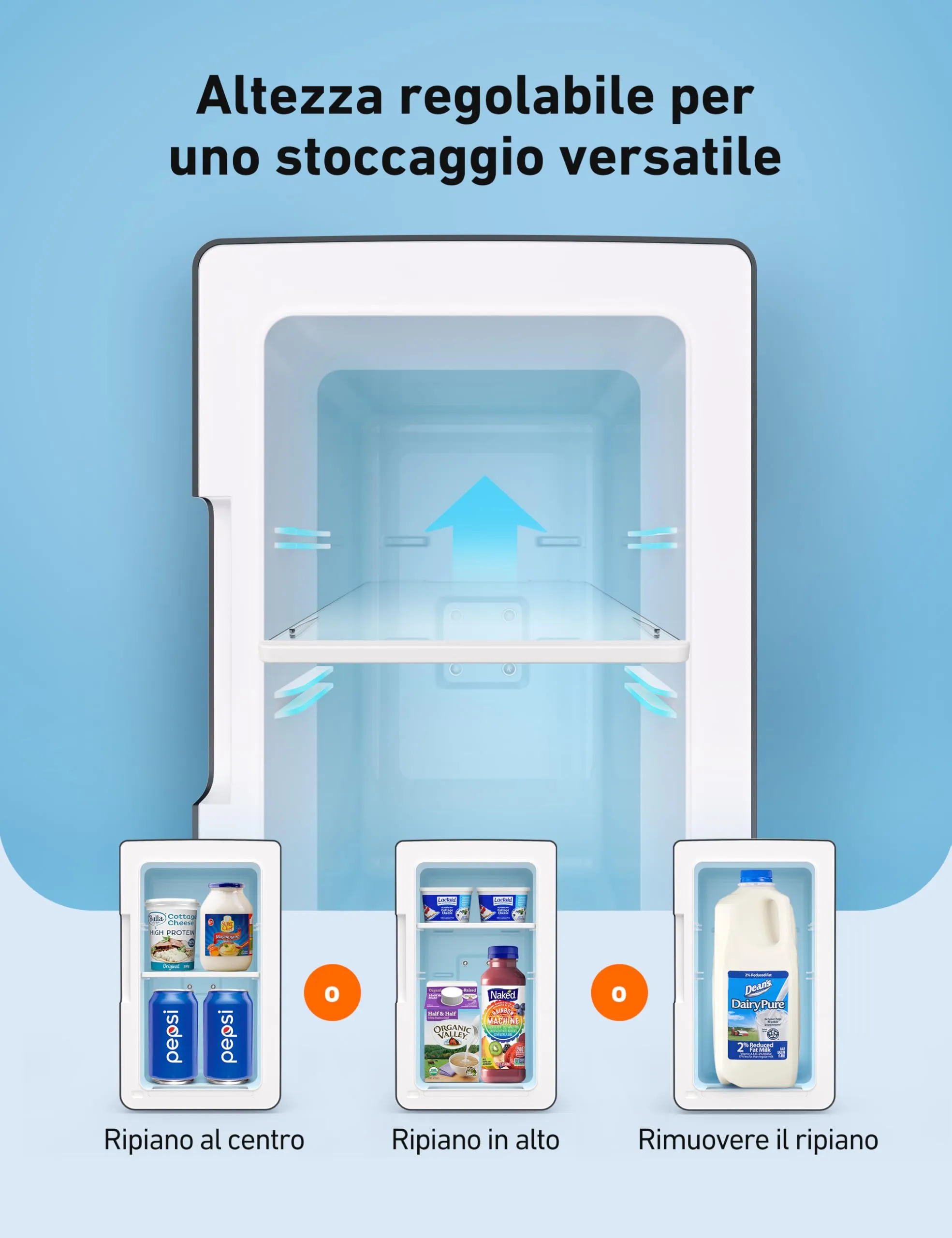 AstroAI Frigorifero Piccolo Portatile, Mini Frigo da Camera con Volume di 6 Litri, Frigo Piccolo, Mini Frigo da Ufficio per Auto, Camera da Letto, Bevande, Cosmetici ecc. (Nero) - immagine 5
