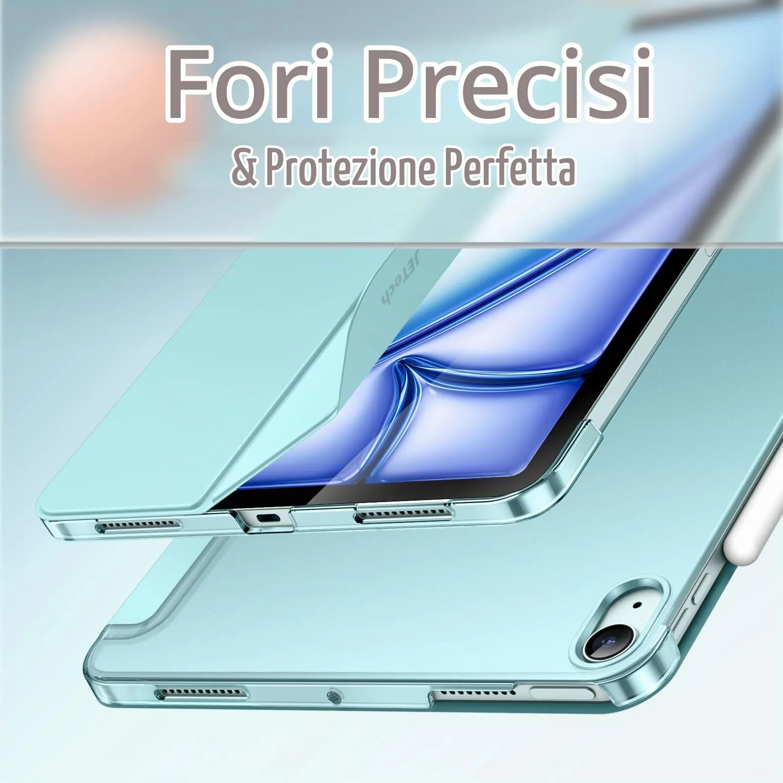 JETech Custodia per iPad Air 13" M4/M3/M2, Blu - immagine 3