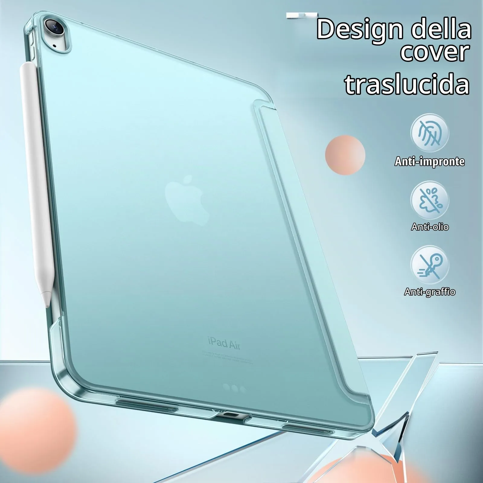 JETech Custodia per iPad Air 13" M4/M3/M2, Blu - immagine 4