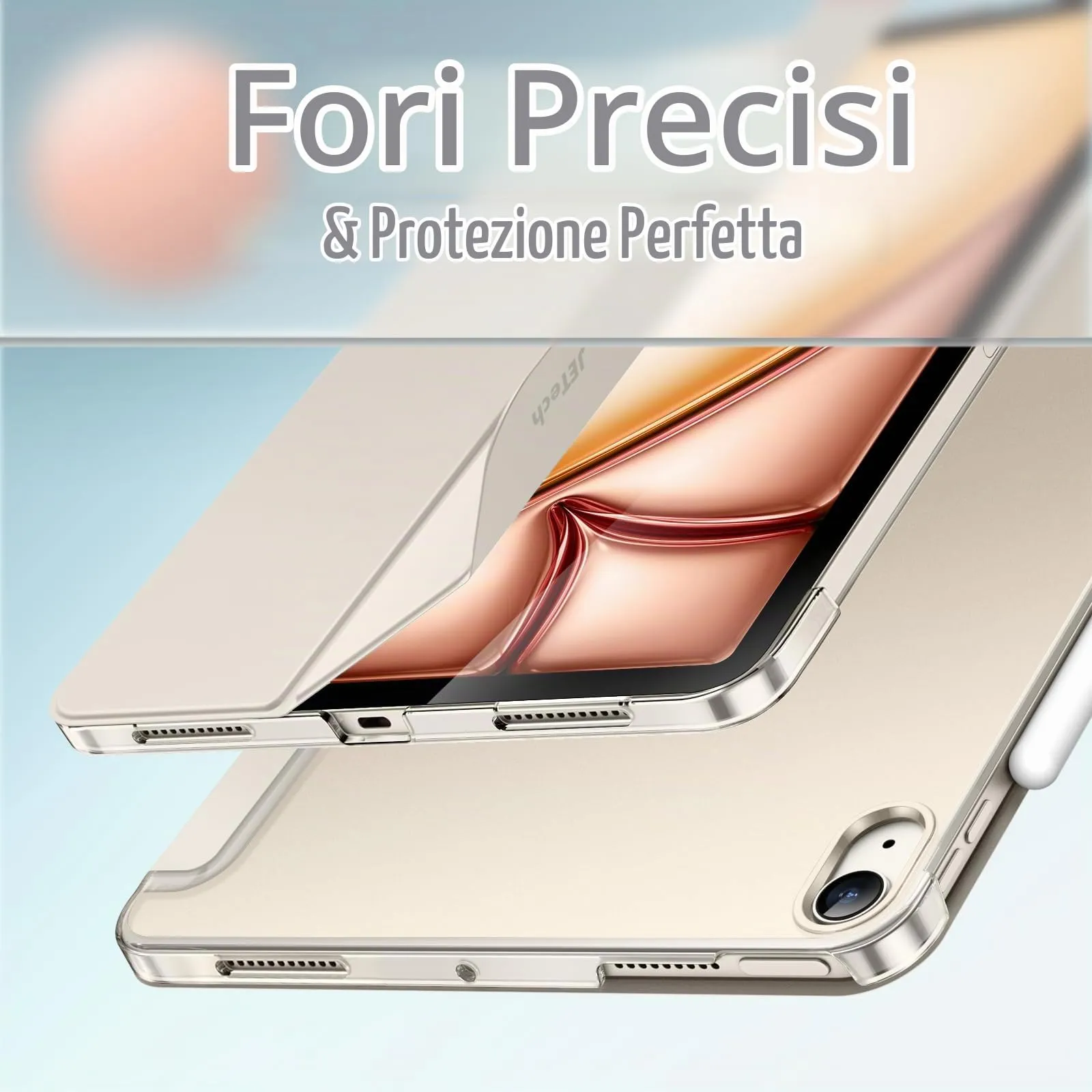 JETech Custodia per iPad Air 13" M4/M3/M2, Galassia - immagine 3