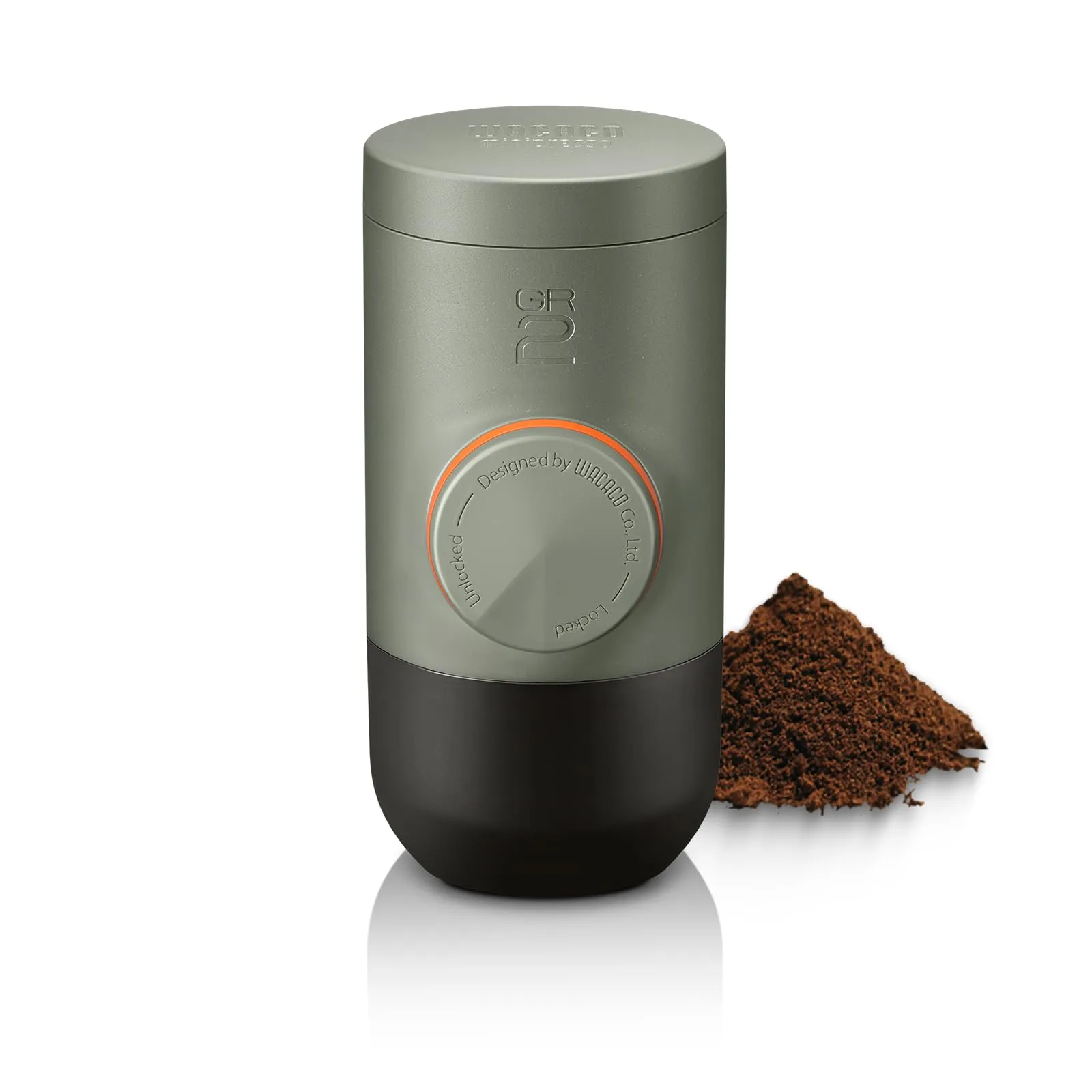 WACACO Minipresso GR2 Macchina caffe, A azionamento manuale, Gray Olive - immagine 1