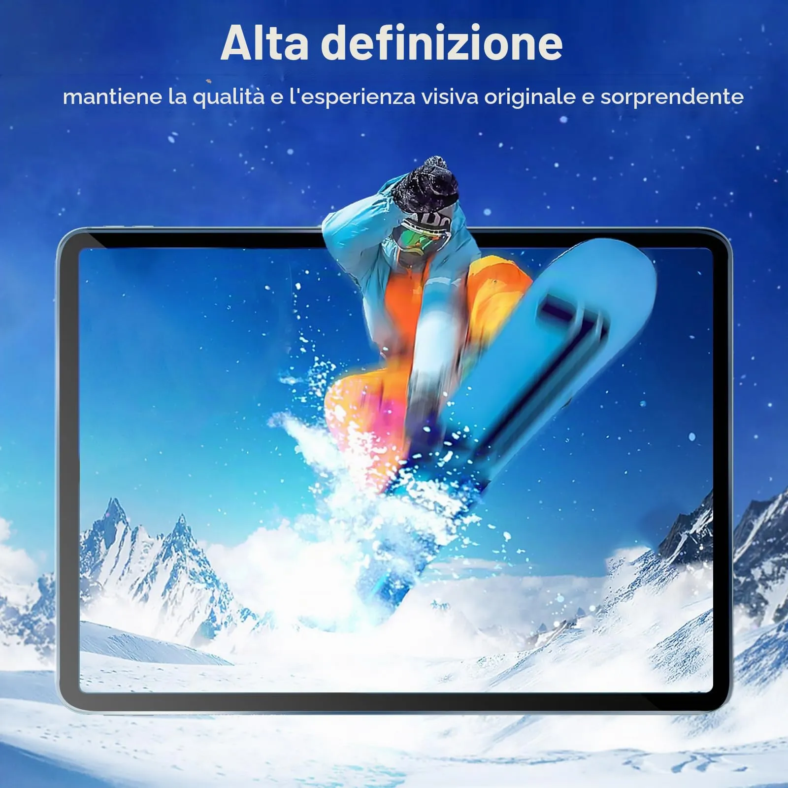 ProCase Pellicola iPad Air 11 Pollici M4 2026/M3 2025/M2 2024, Vetro Temperato 9H Anti Graffio, Ultra Trasparente - 3 Pezzi - immagine 6