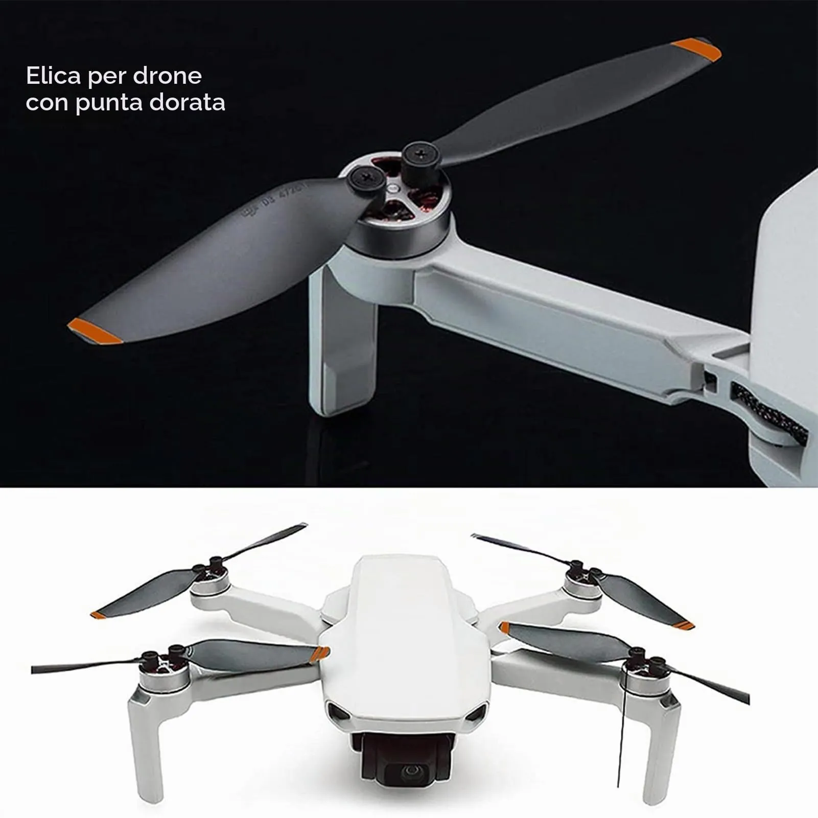 Bocguy Mavic Mini Eliche, 16 Pcs Eliche Mavic Mini con 24 Viti & Cacciavite per Sostituzione del Drone, Basso Rumore & Stabile (Arancia) - immagine 5