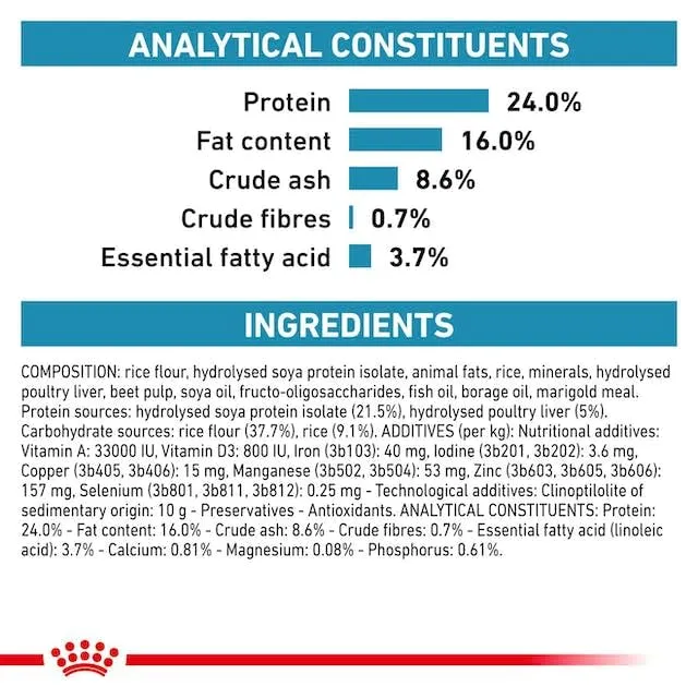 Royal CANIN Veterinary Hypoallergenic Small Dogs | 3,5 kg | Alimento Completo dietetico per Cani di Piccola Taglia Adulti | per la riduzione delle manifestazioni di intolleranza nutrizionale - immagine 8