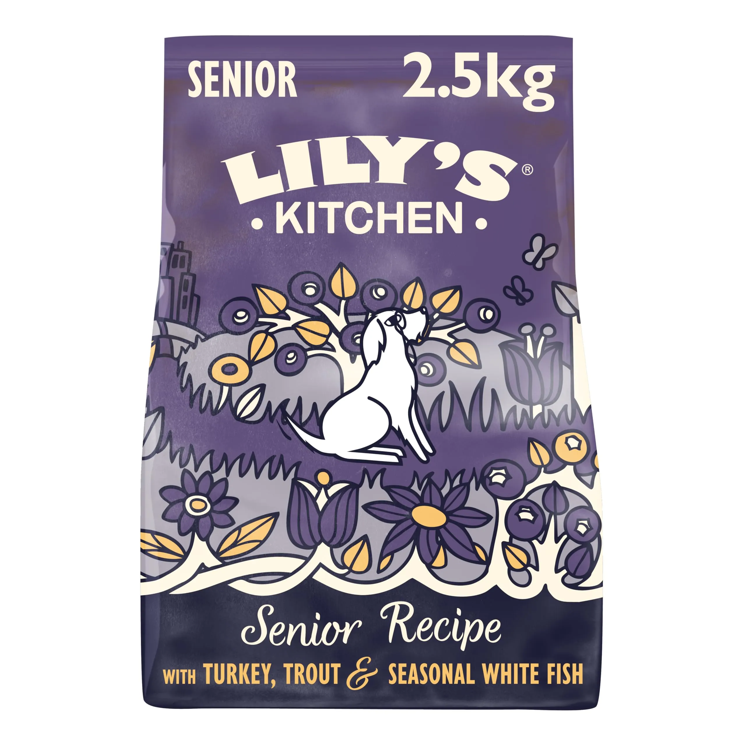 Lily's Kitchen Completo Crocchette Cani per cani adulti 8+ Senior (2.5 kg) - Salmone e trota - immagine 1
