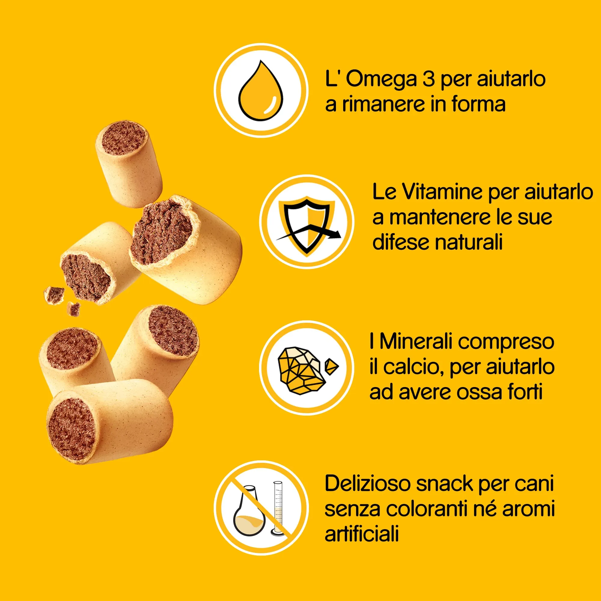Pedigree Markies Snack, Biscotti per Cane, Confezione da 12 x 500 g - immagine 4